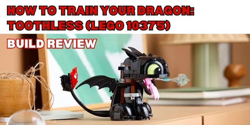 Build Review of LEGO Icons How to Train Your Dragon - Toothless (10375)