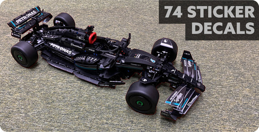 Does The LEGO Technic Mercedes-AMG F1 W14 E Performance 42171 Have the Most Sticker Decals Ever?