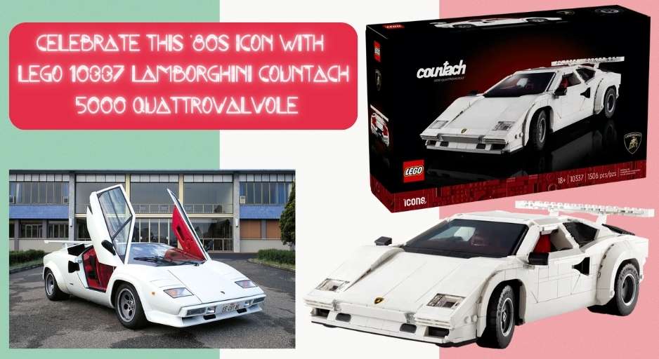 LEGO 10337 Lamborghini Countach 5000 Quattrovalvole - Homage To An 80s Icon