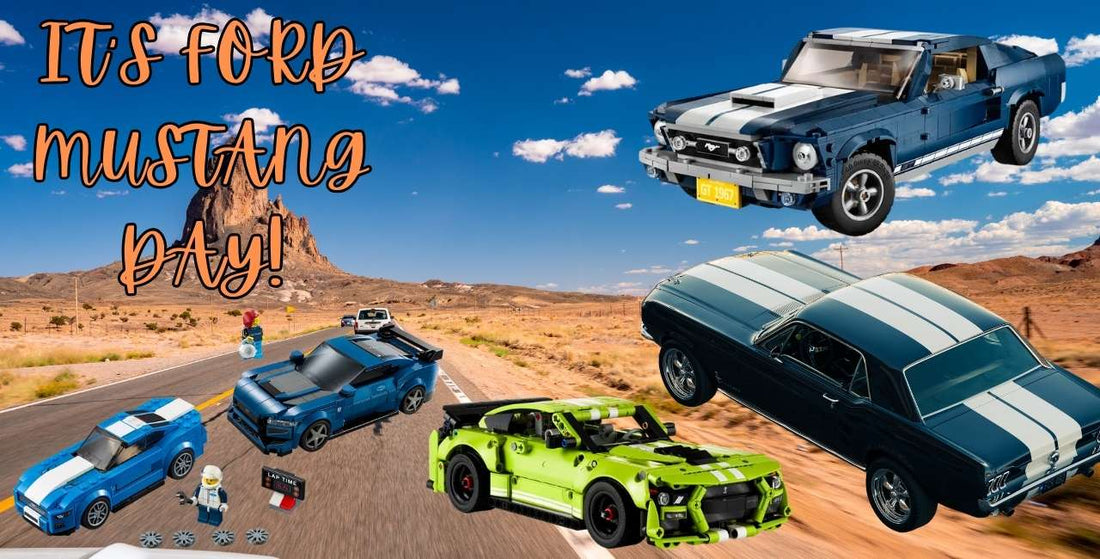 Celebrating Six Generations of the Ford Mustang with LEGO