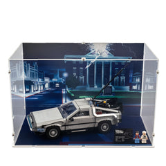 Back to the Future Time Machine Display Case for LEGO 10300 (Large)