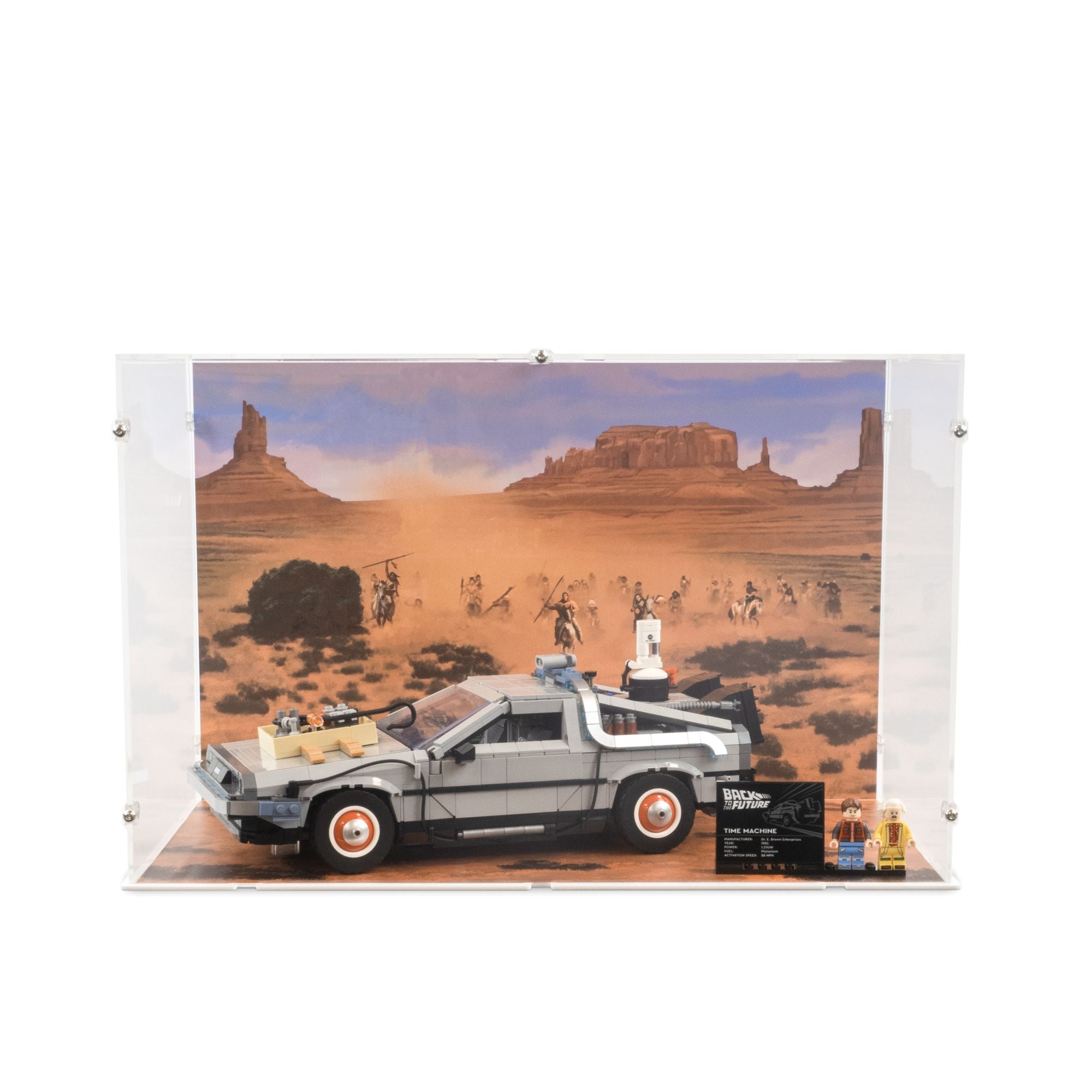 Back to the Future Time Machine Display Case for LEGO 10300 (Large)