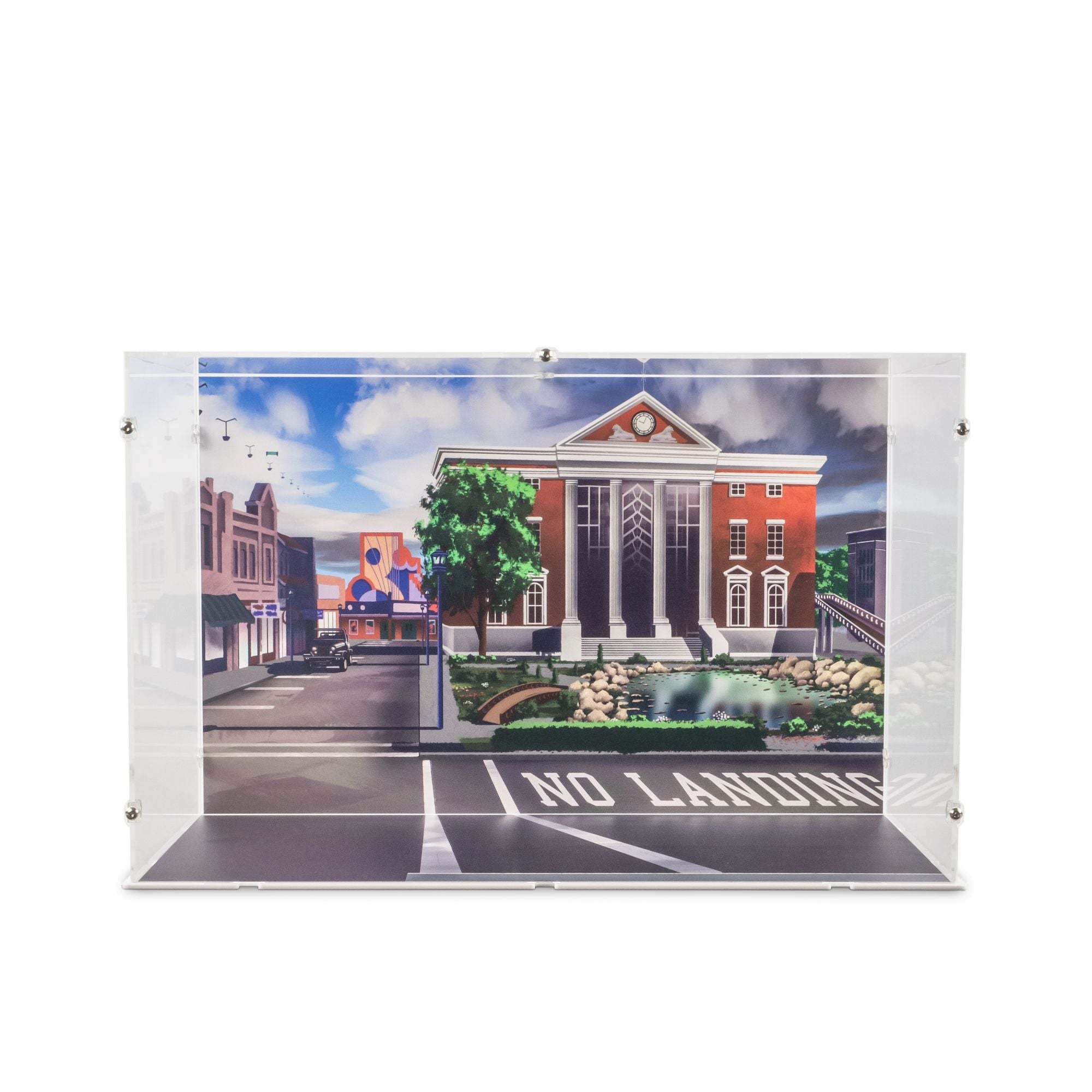 Back to the Future Time Machine Display Case for LEGO 10300 (Large)