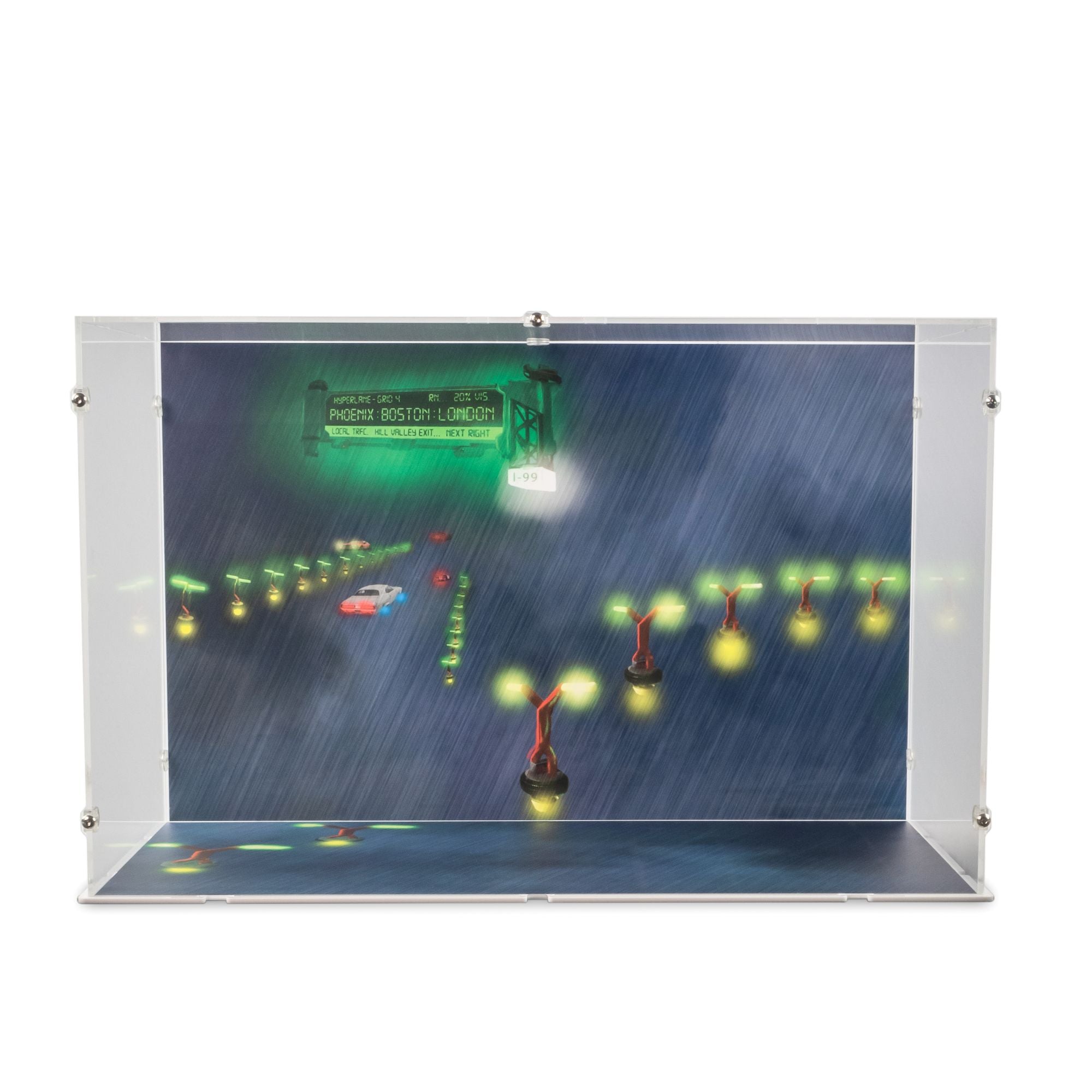 Back to the Future Time Machine Display Case for LEGO 10300 (Large)