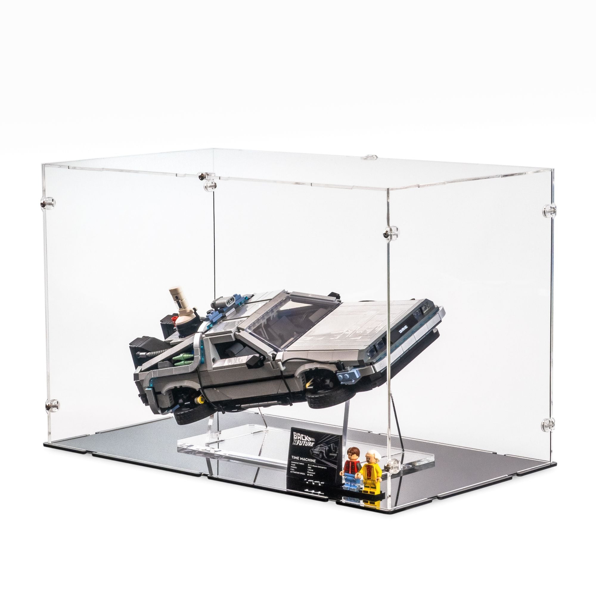 Back to the Future Time Machine Display Case for LEGO 10300 (Large)
