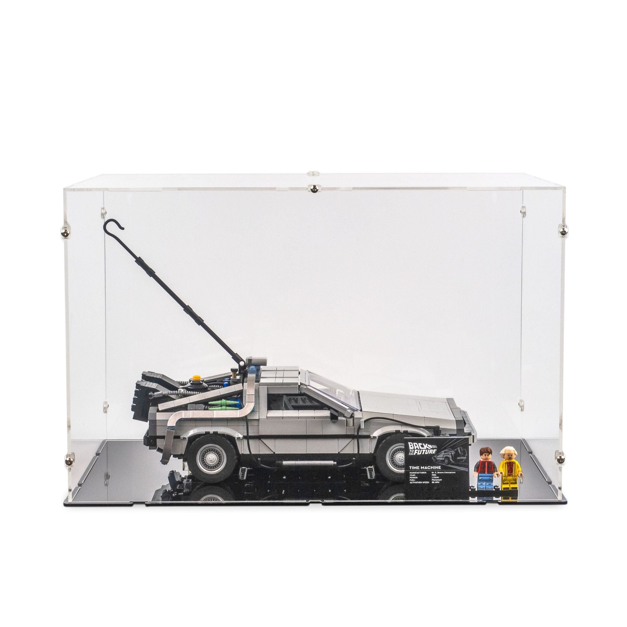 Back to the Future Time Machine Display Case for LEGO 10300 (Large)