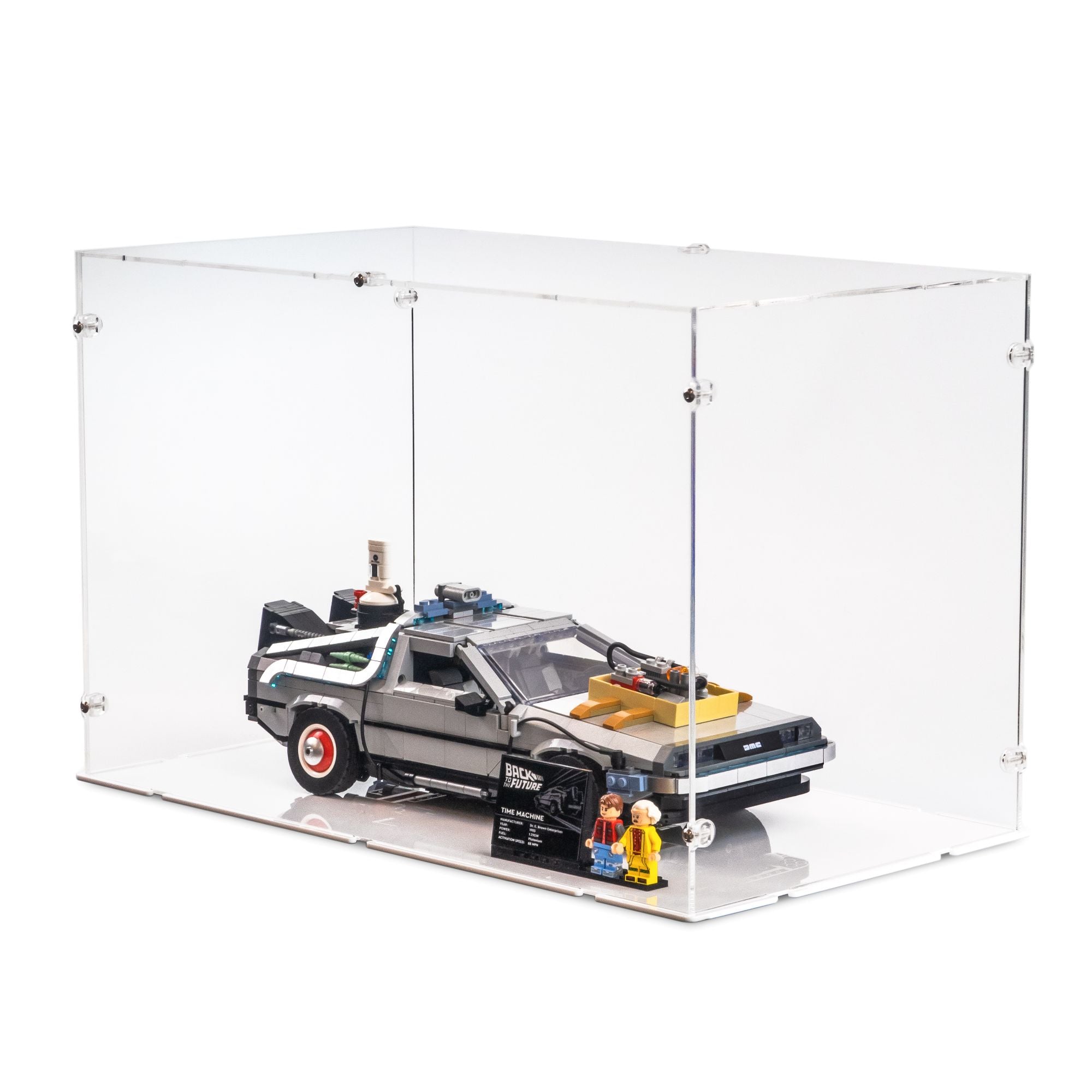 Back to the Future Time Machine Display Case for LEGO 10300 (Large)