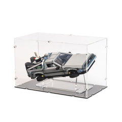 Back to the Future Time Machine Display Case & Stand for LEGO 10300