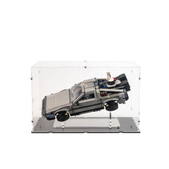 Back to the Future Time Machine Display Case & Stand for LEGO 10300