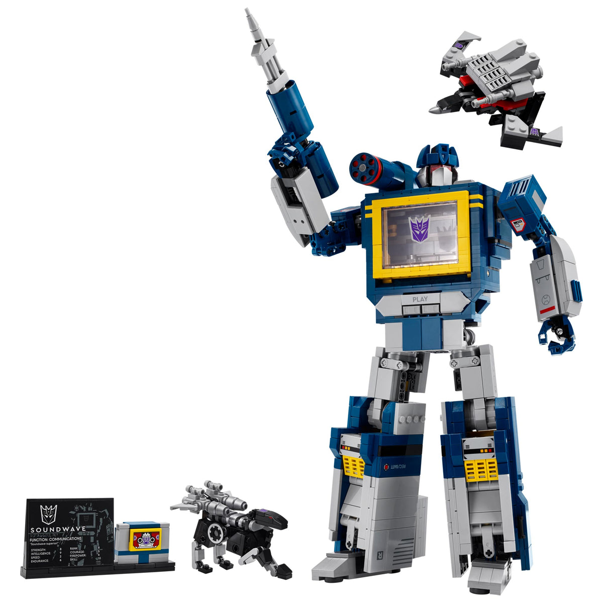 Transformers Soundwave Display Case for LEGO 10358