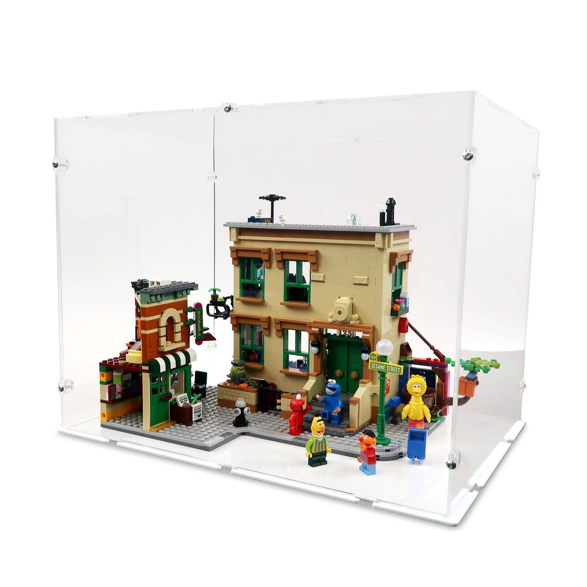 123 Sesame Street XL Display Case for LEGO 21324