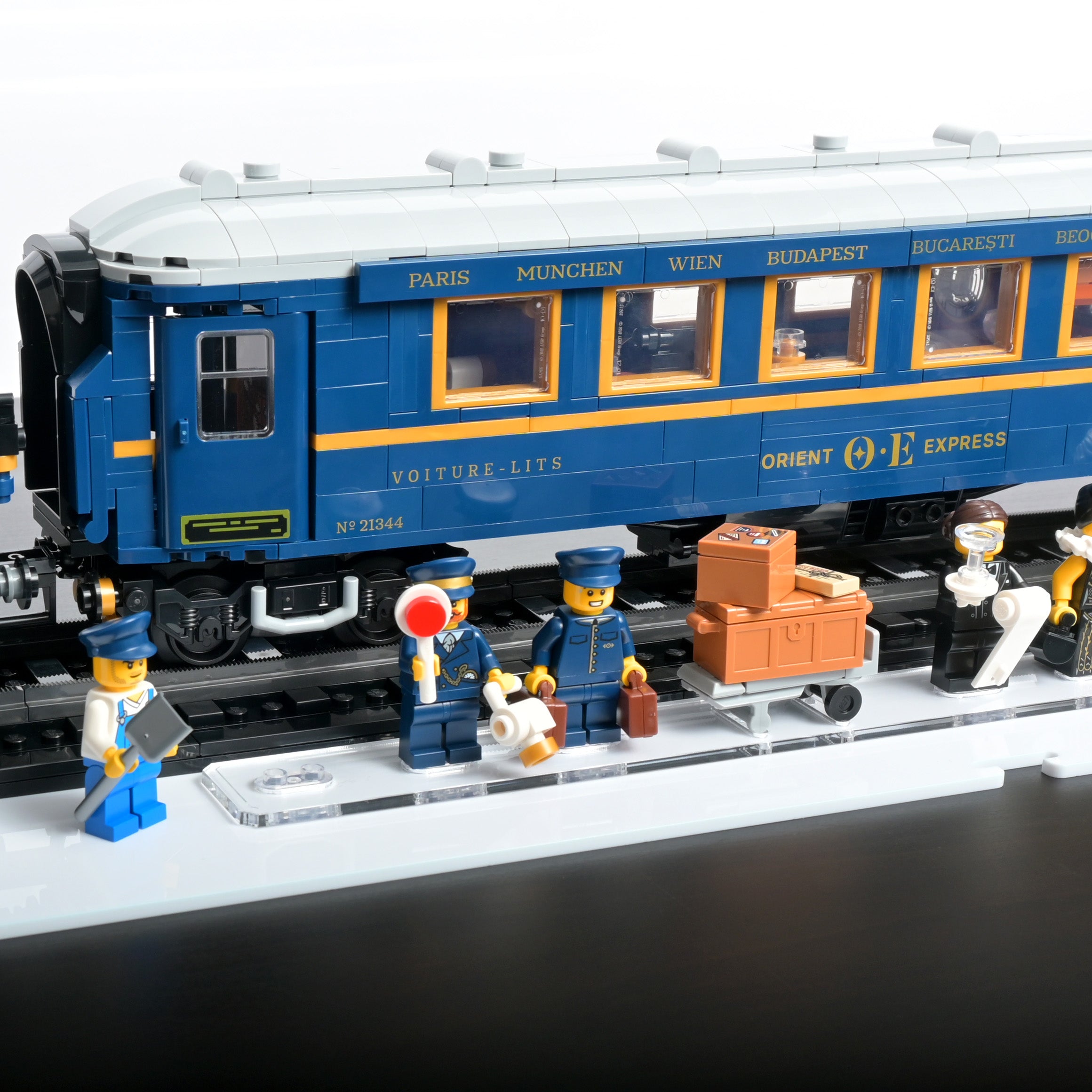 The Orient Express Train Display Case for LEGO 21344