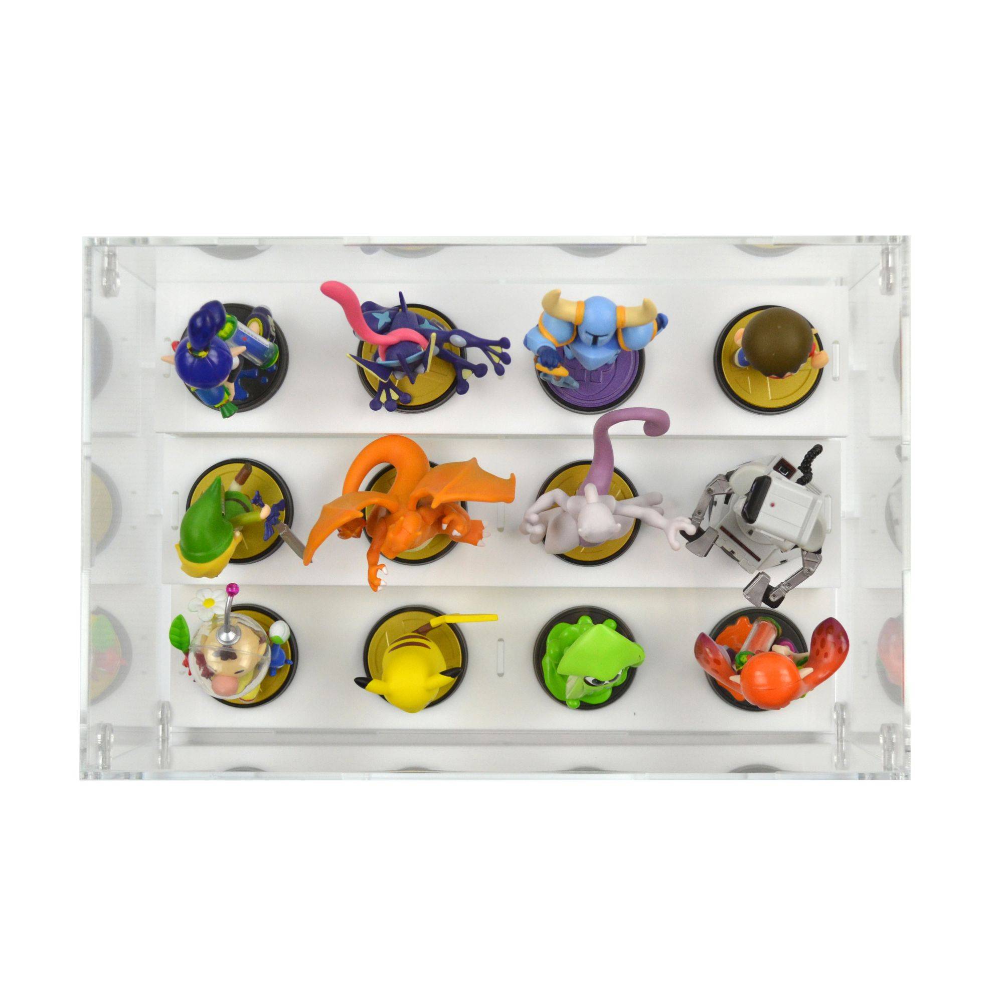 12 Nintendo Amiibo Figures Display Case
