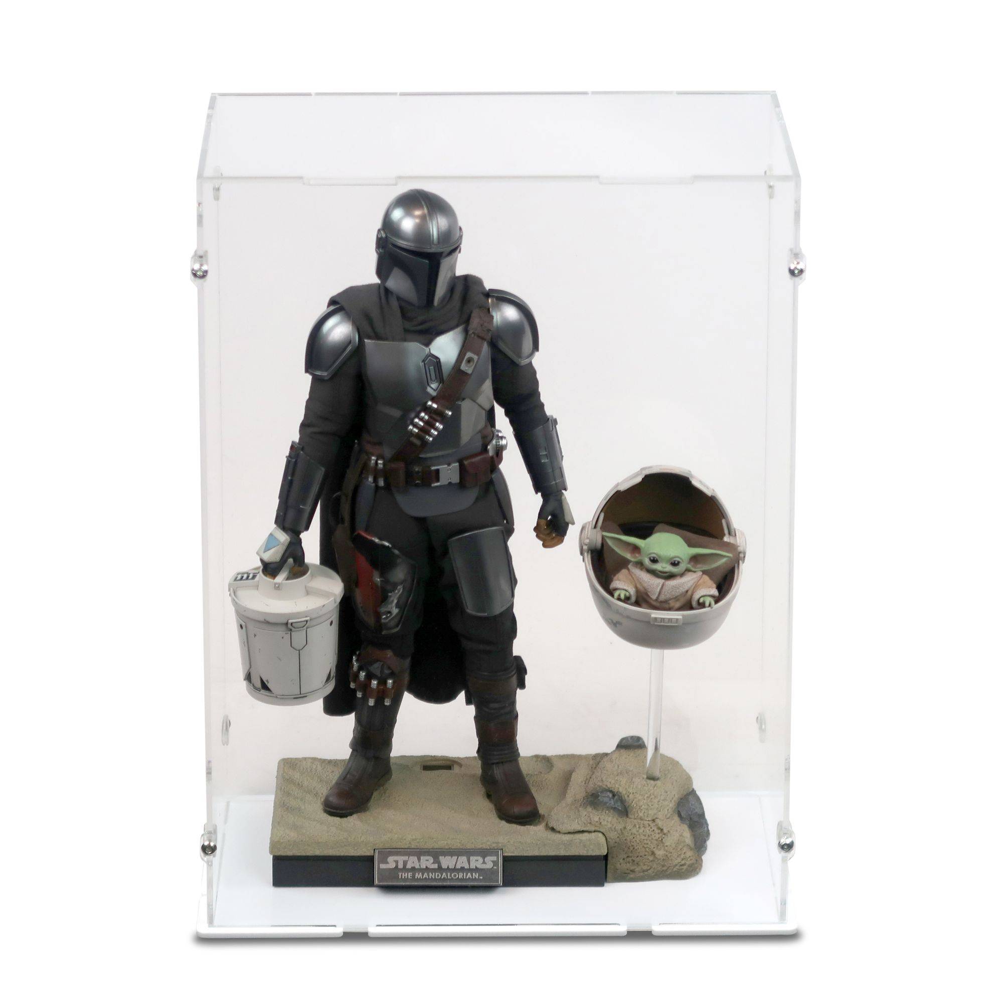 1/6 Scale Mandalorian & The Child Display Case for Hot Toys TMS 015