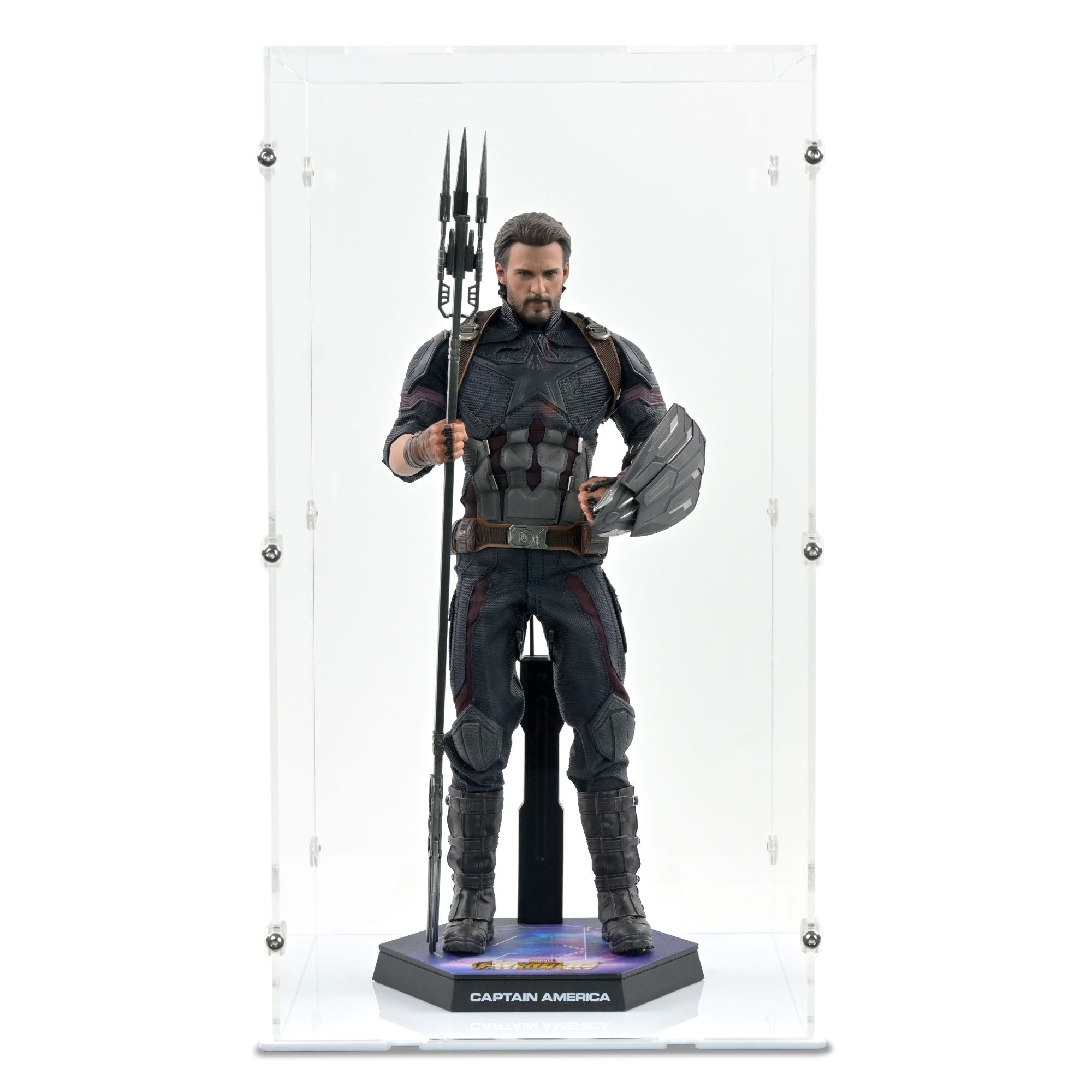 1/6 Scale Captain America Infinity War Display Case for Hot Toys MMS480