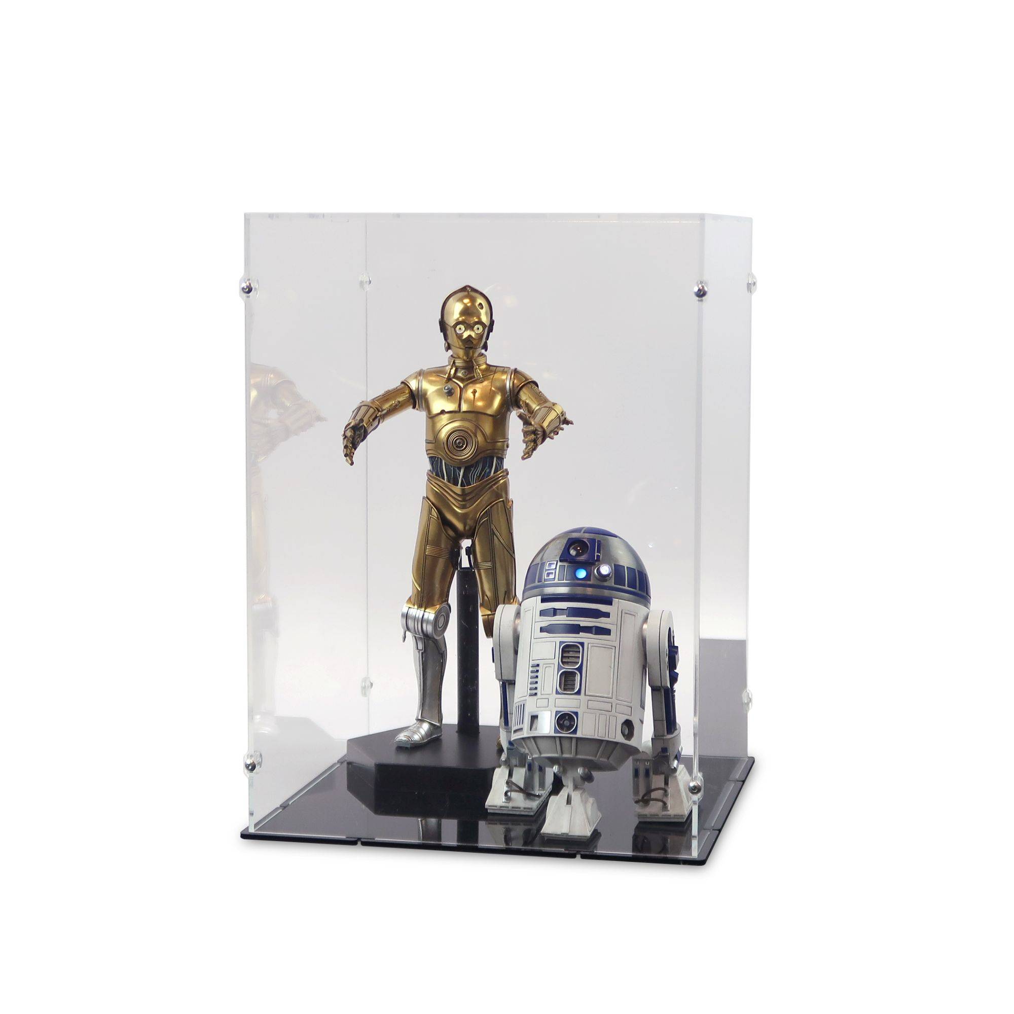 1/6 Scale R2-D2 and C-3PO Display Case for Sideshow Collectibles