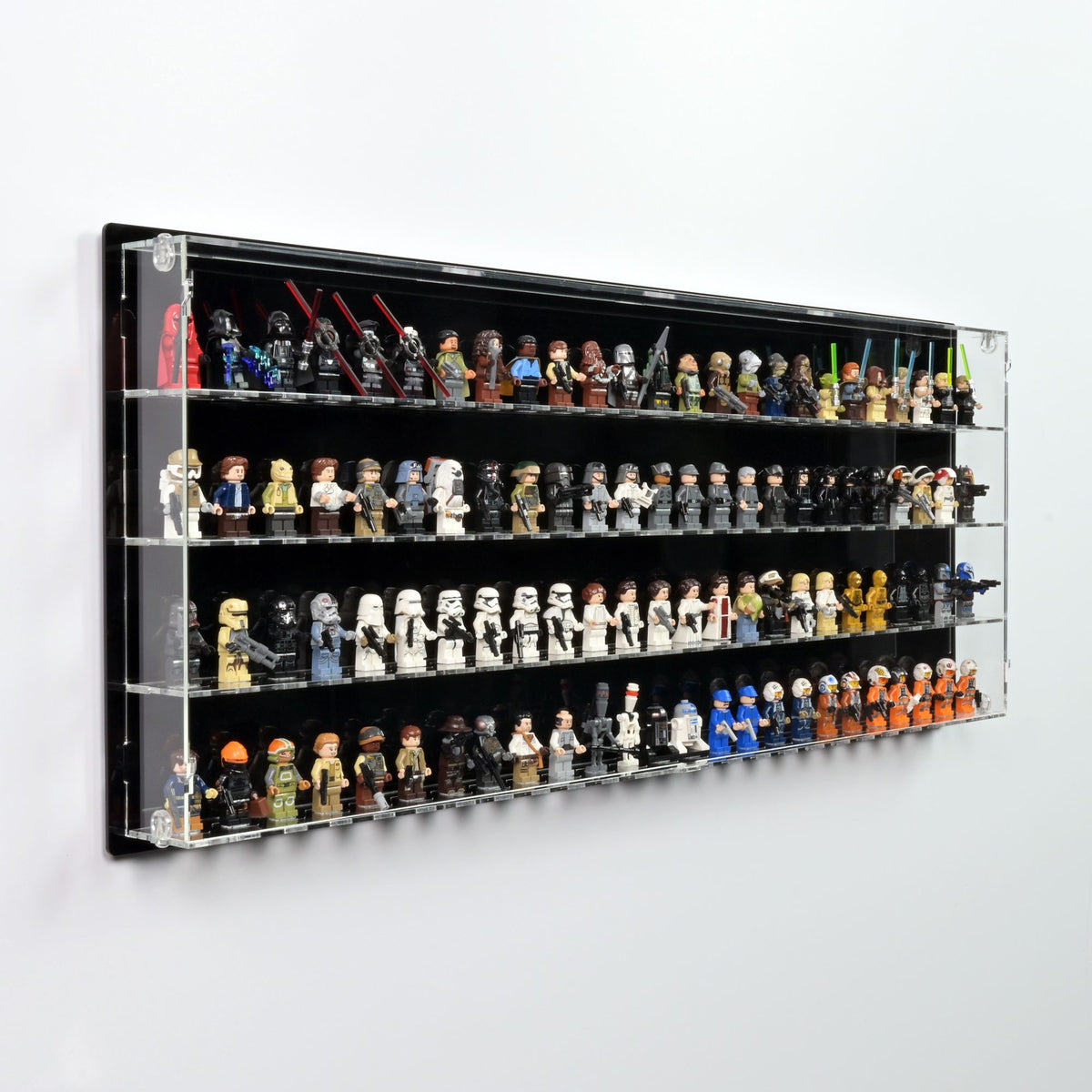 100 LEGO Minifigures Wall Display Case