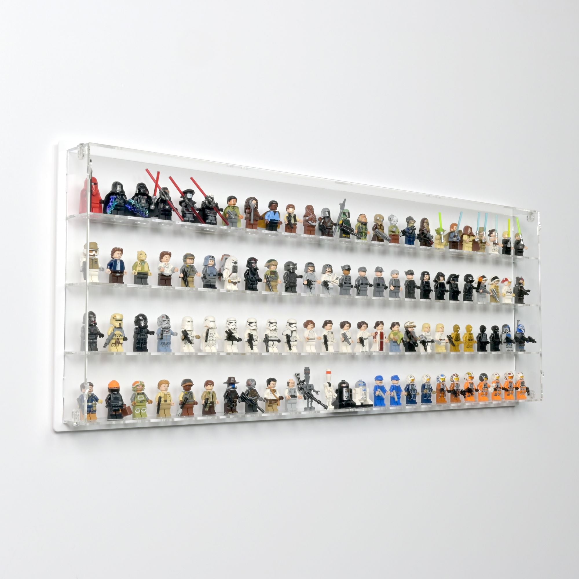 100 LEGO Minifigures Wall Display Case