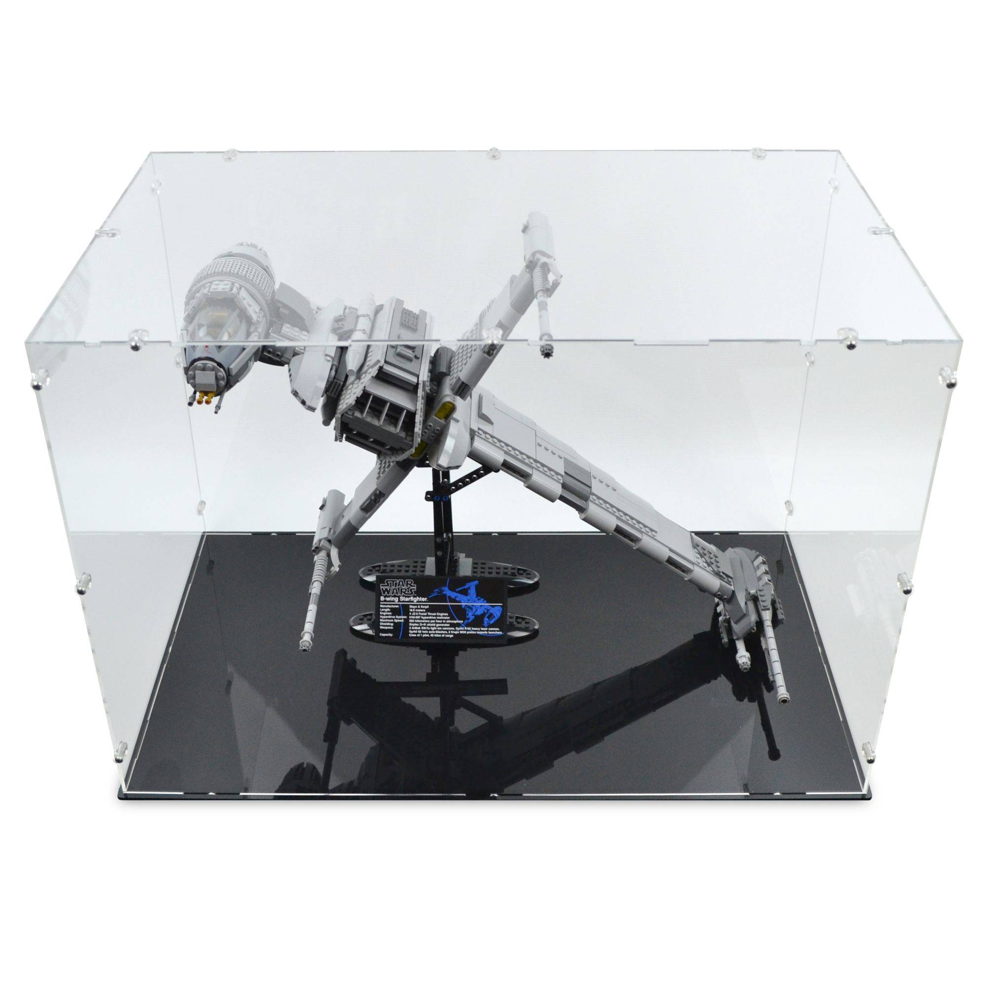 UCS B-Wing Starfighter Display Case for LEGO 10227