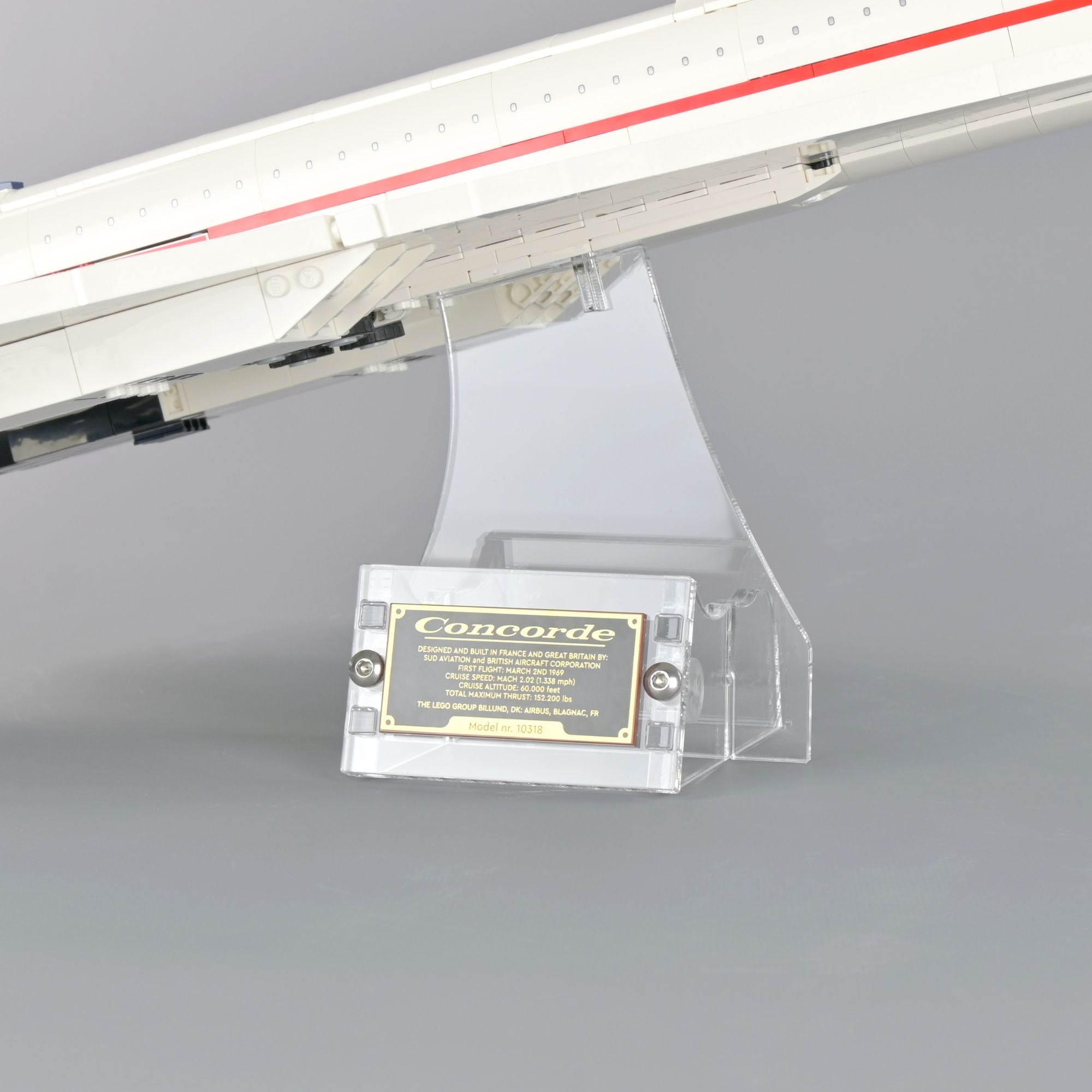 Display Stand for LEGO 10318 Concorde