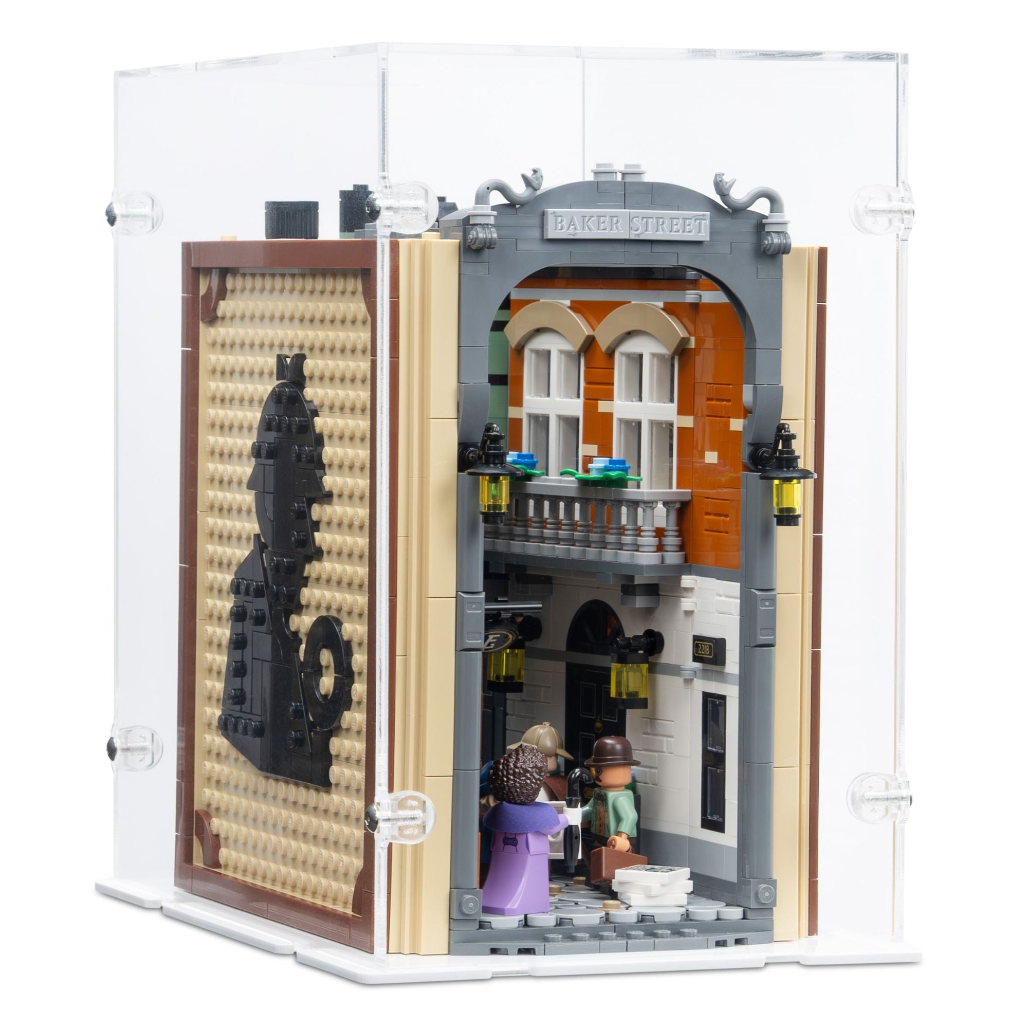 Sherlock Holmes: Book Nook Display Case for LEGO 10351 (Closed)