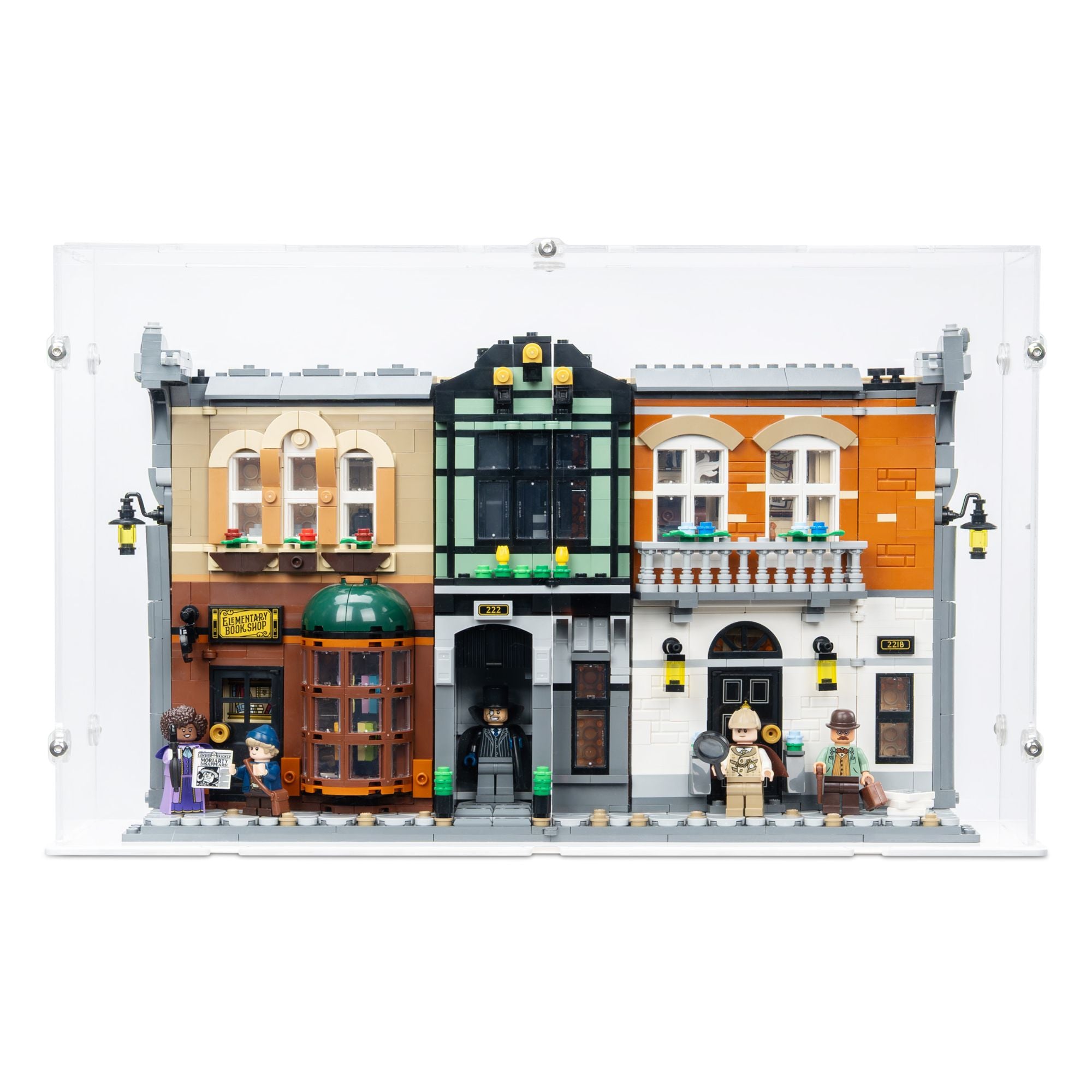 Sherlock Holmes: Book Nook Display Case for LEGO 10351 (Open)