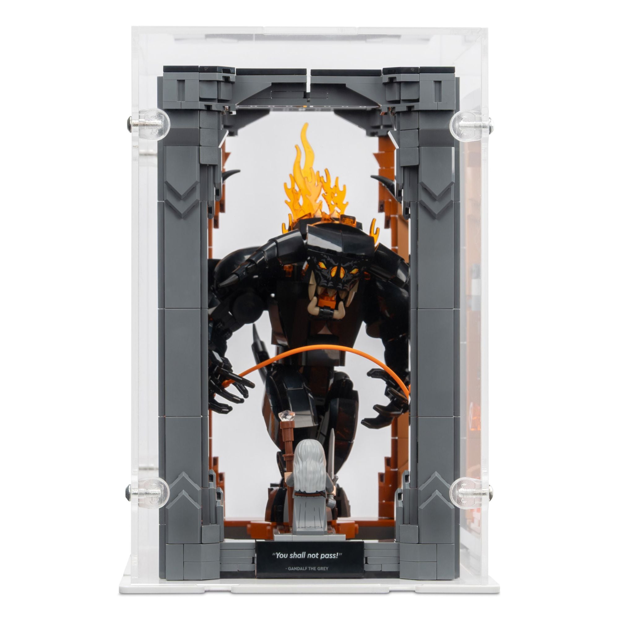 Lord of the Rings Balrog Book Nook Display Case for LEGO 10367 (Closed)