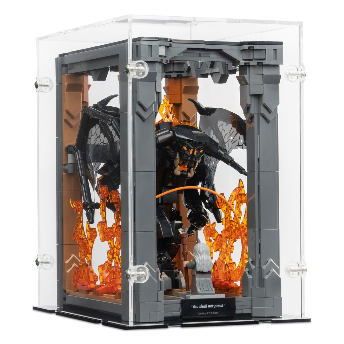 Lord of the Rings Balrog Book Nook Display Case for LEGO 10367 (Closed)