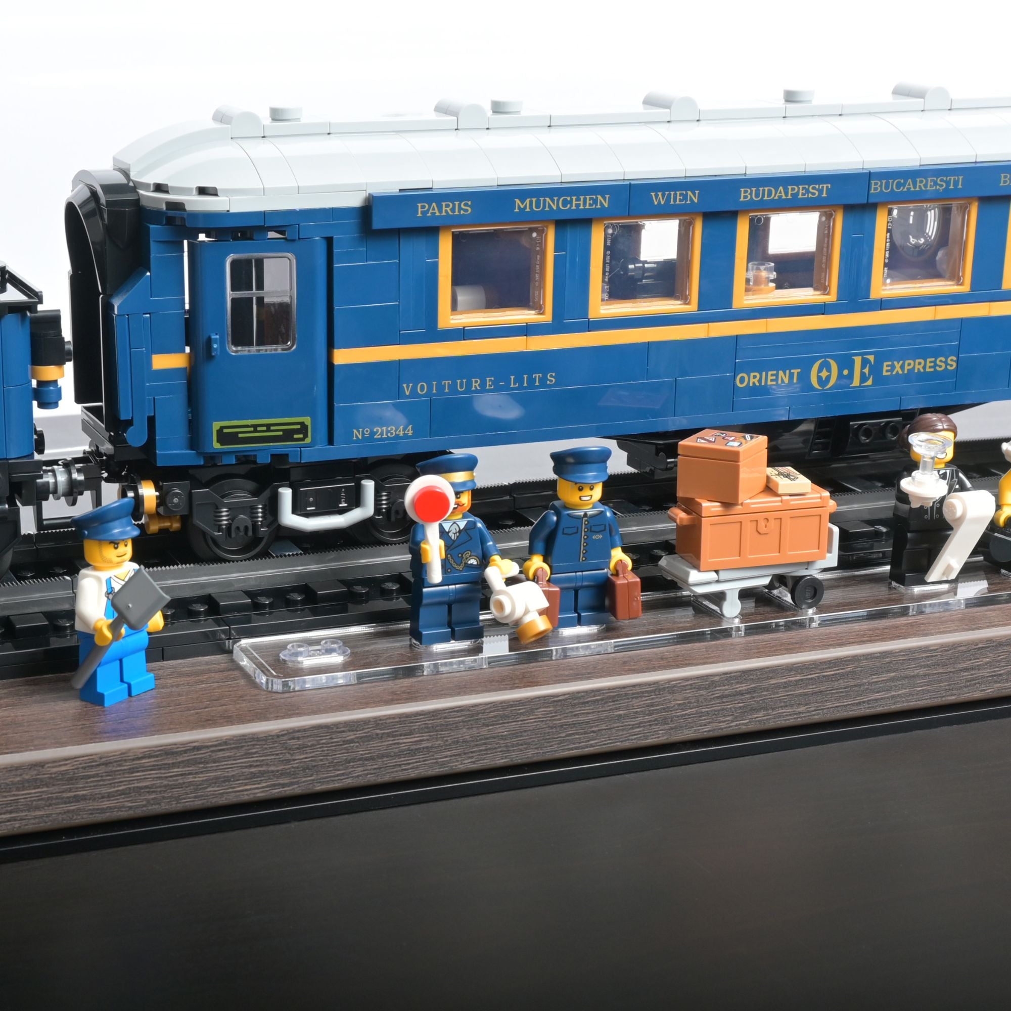 The Orient Express Train Display Case for LEGO 21344