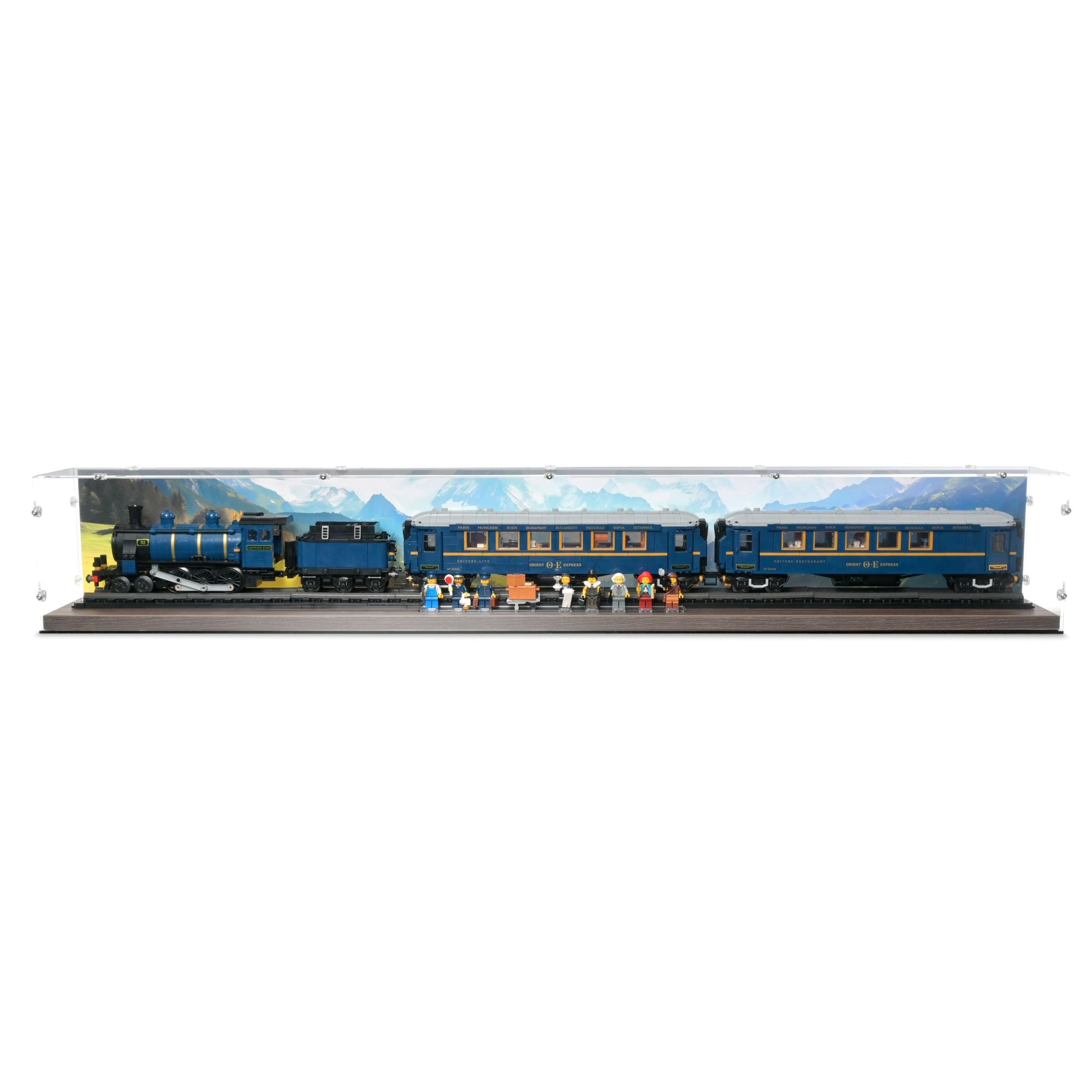 The Orient Express Train Display Case for LEGO 21344