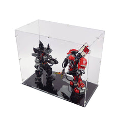 Ninjago Garma Mecha and Fire Mech Man Display Case for LEGO 70613/70615