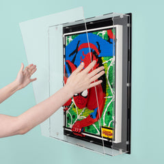 The Amazing Spider-Man Wall Mounted Display Case for LEGO 31209