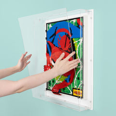 The Amazing Spider-Man Wall Mounted Display Case for LEGO 31209