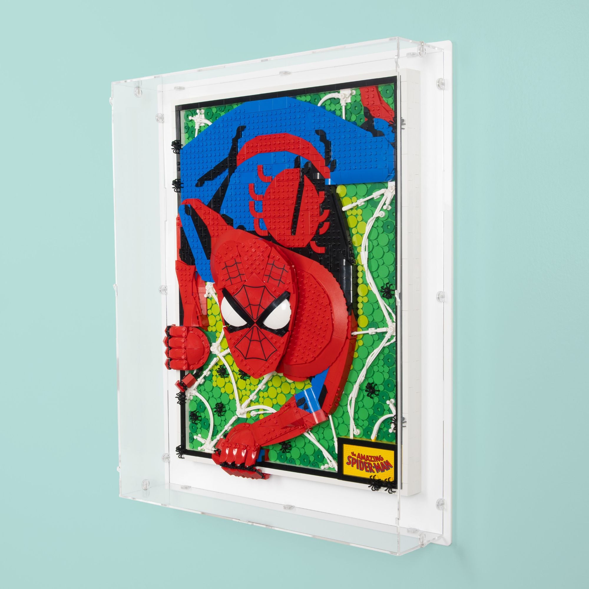 The Amazing Spider-Man Wall Mounted Display Case for LEGO 31209