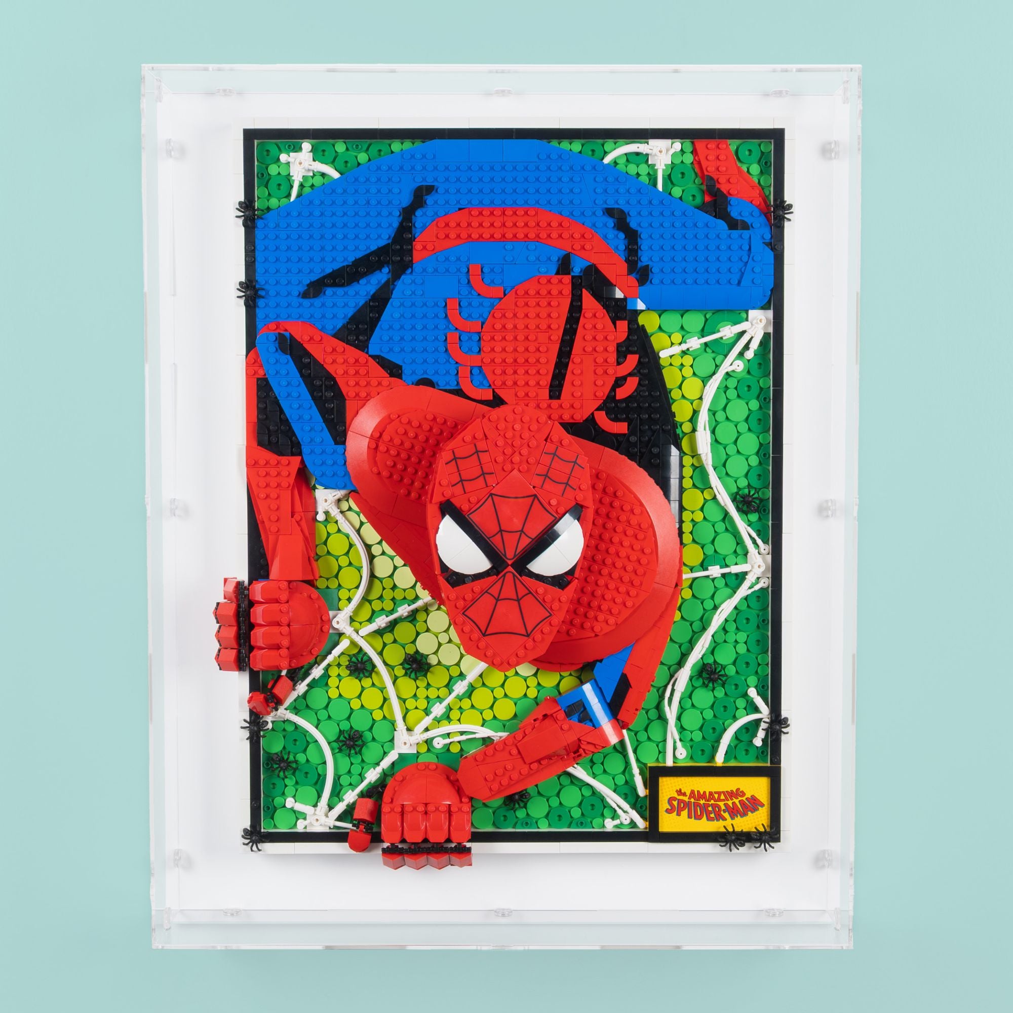 The Amazing Spider-Man Wall Mounted Display Case for LEGO 31209