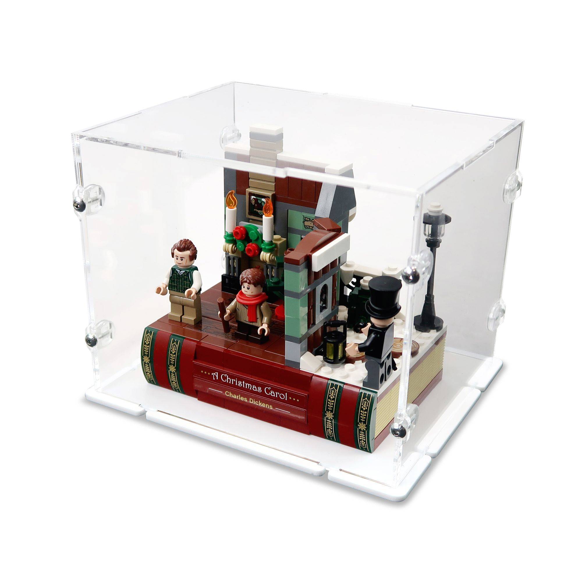 Charles Dickens A Christmas Carol Display Case for LEGO 40410