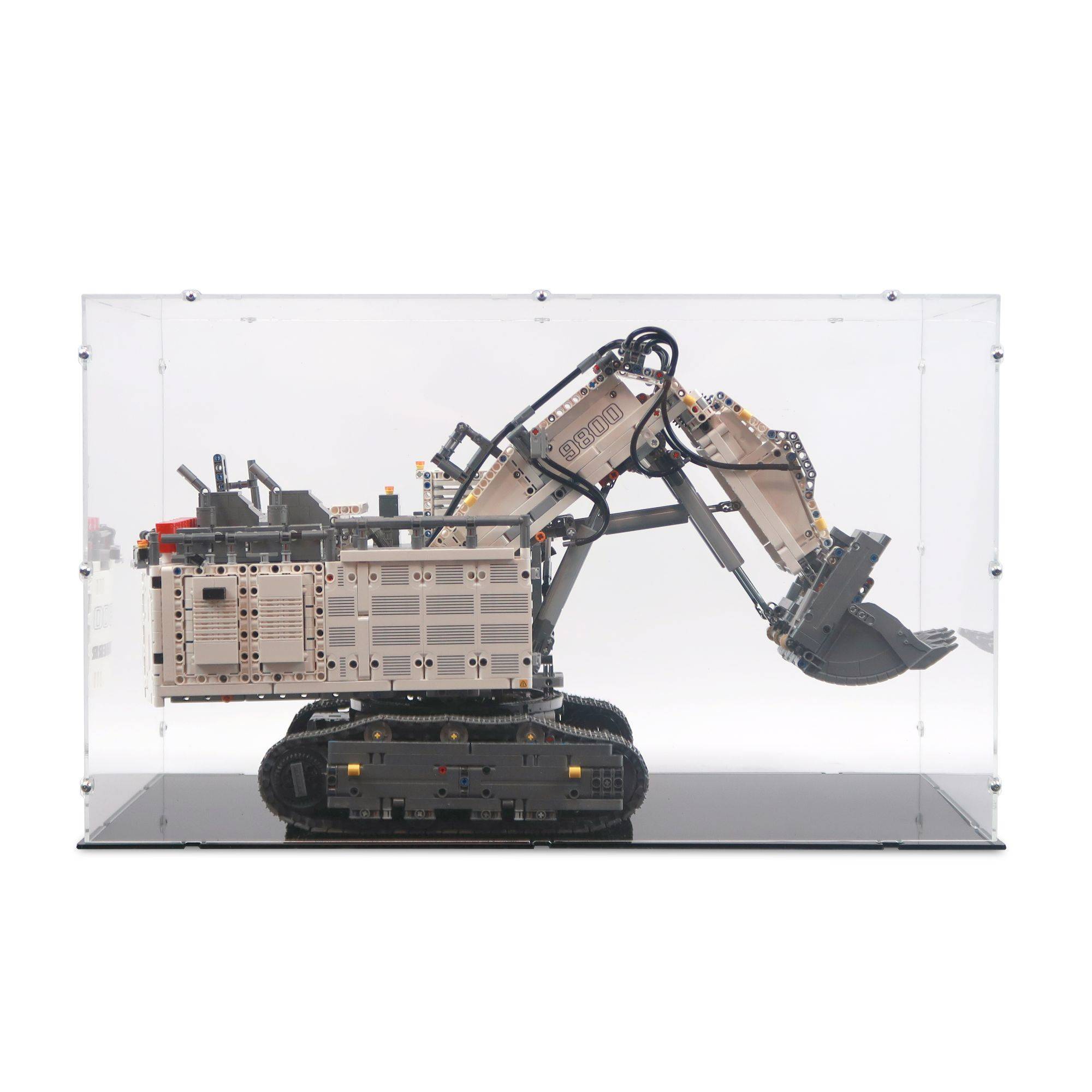 Liebherr R 9800 Excavator Display Case for LEGO 42100