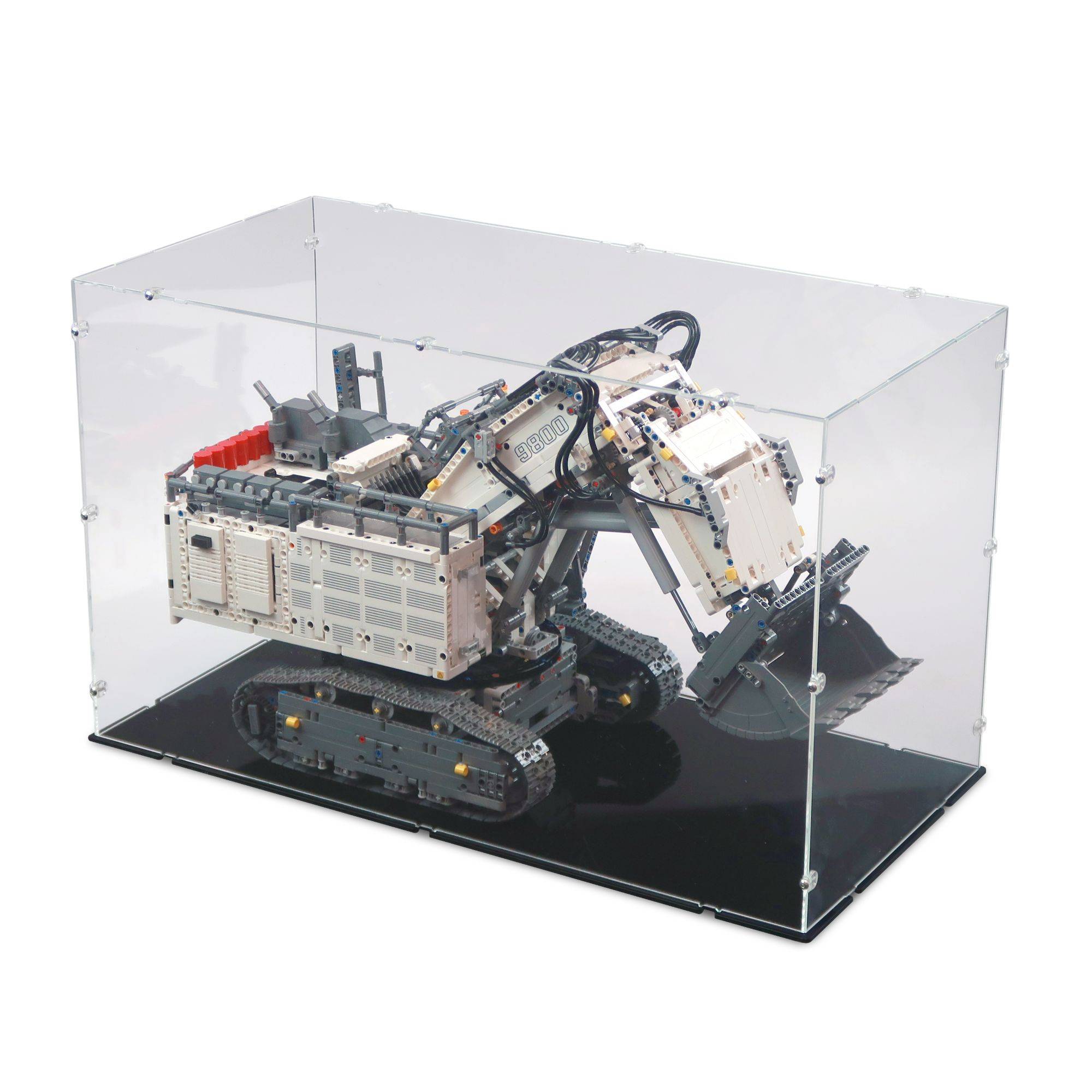 Liebherr R 9800 Excavator Display Case for LEGO 42100