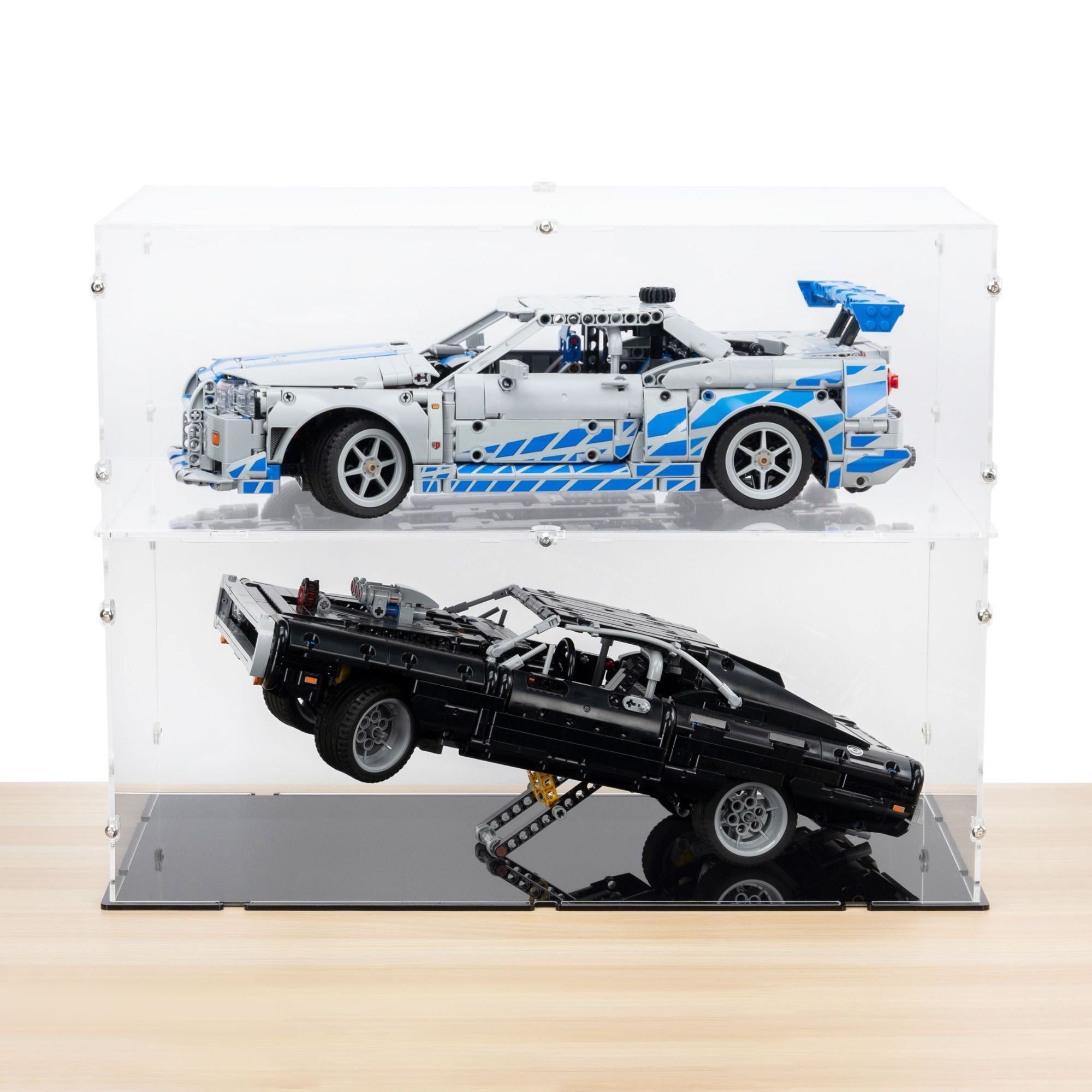 2 Fast 2 Furious Nissan Skyline GT-R (R34) Car Display Case for LEGO 42210