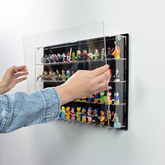 60 LEGO Minifigures Wall Display Case