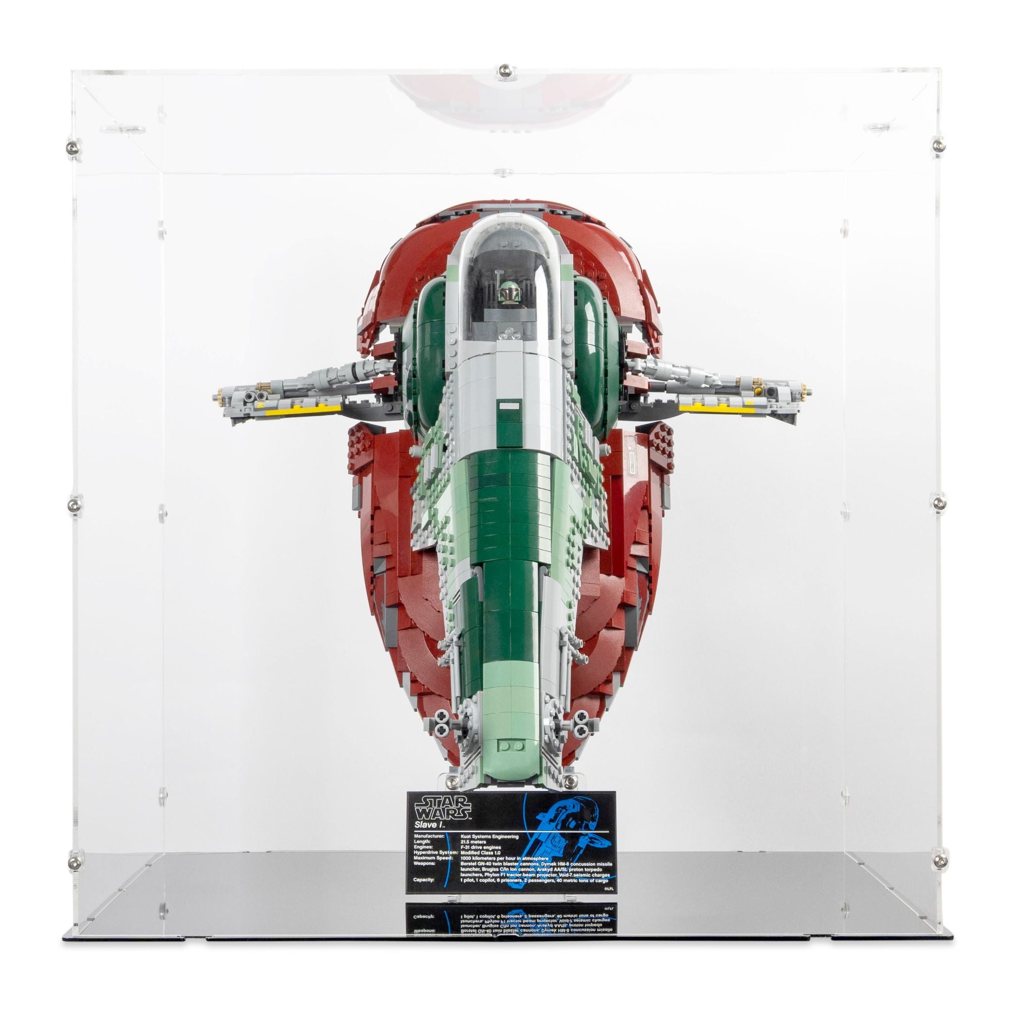 UCS Slave 1 (On Stand) Display Case for LEGO 75060