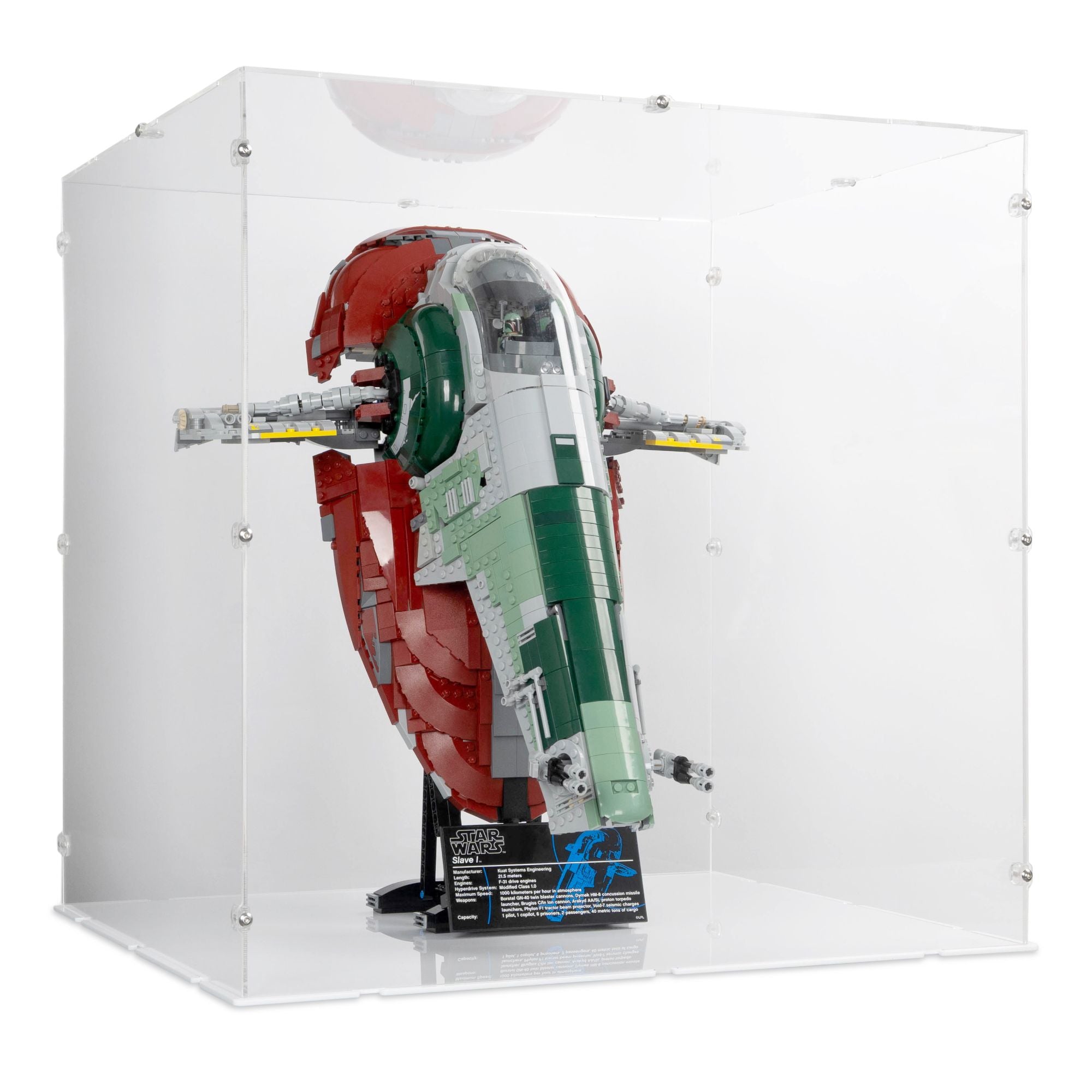 UCS Slave 1 (On Stand) Display Case for LEGO 75060