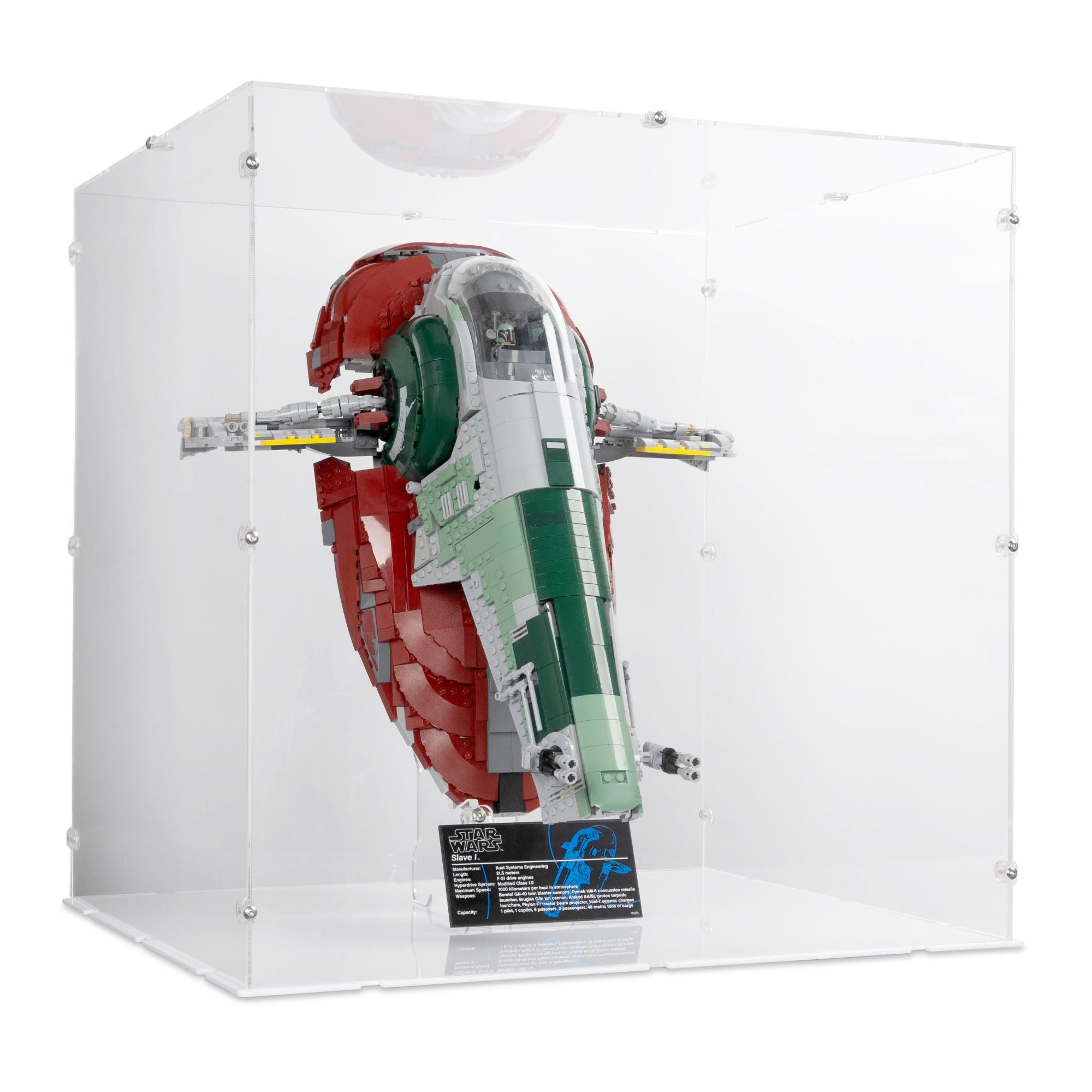 UCS Slave 1 (On Stand) Display Case for LEGO 75060