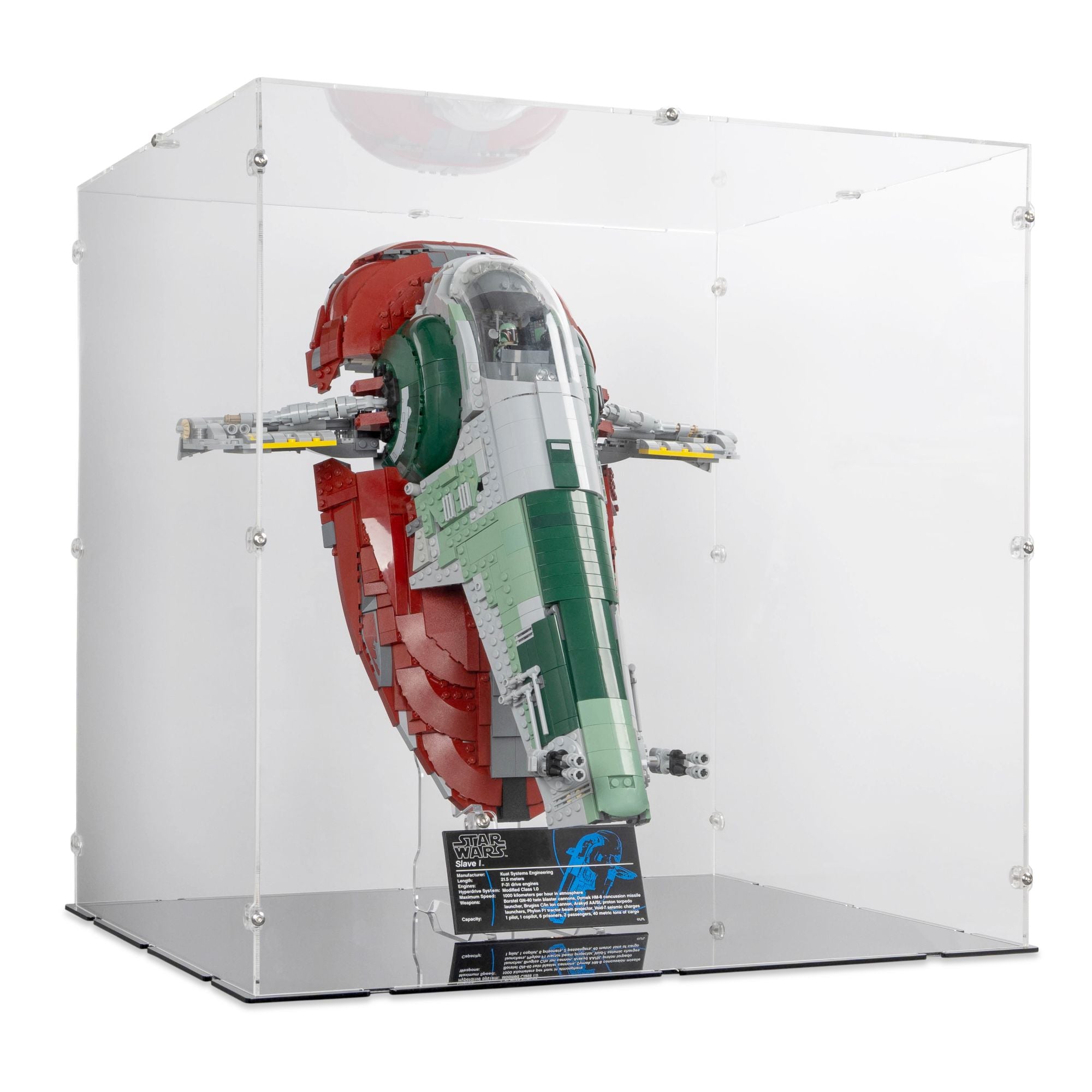 UCS Slave 1 (On Stand) Display Case for LEGO 75060