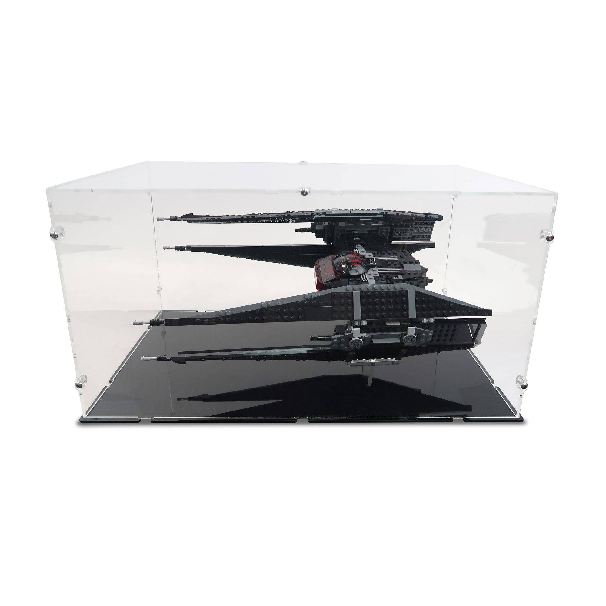 Kylo Ren's TIE Fighter XL Display Case & Stand for LEGO 75179