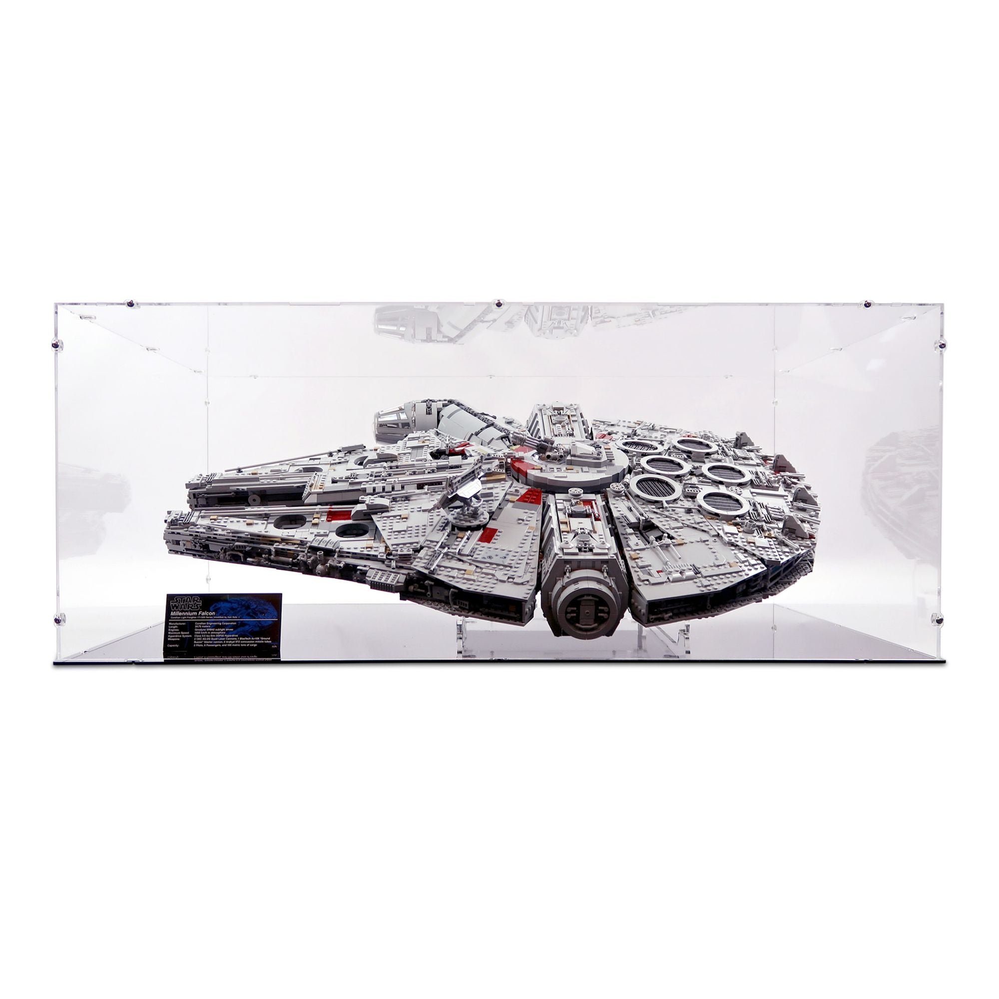 UCS Millennium Falcon (Horizontal) Display Case for LEGO 75192/10179