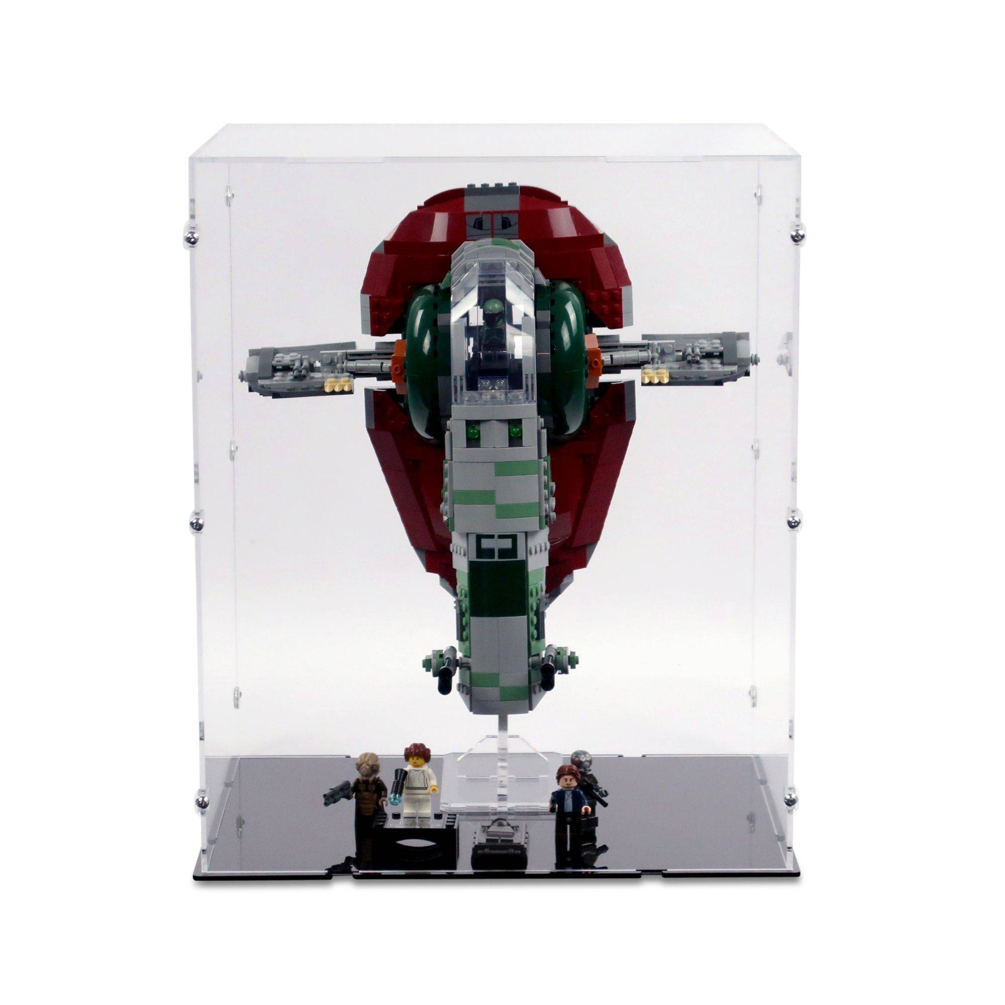 Slave 1 (20th Anniversary Edition) Display Case & Stand for LEGO 75243