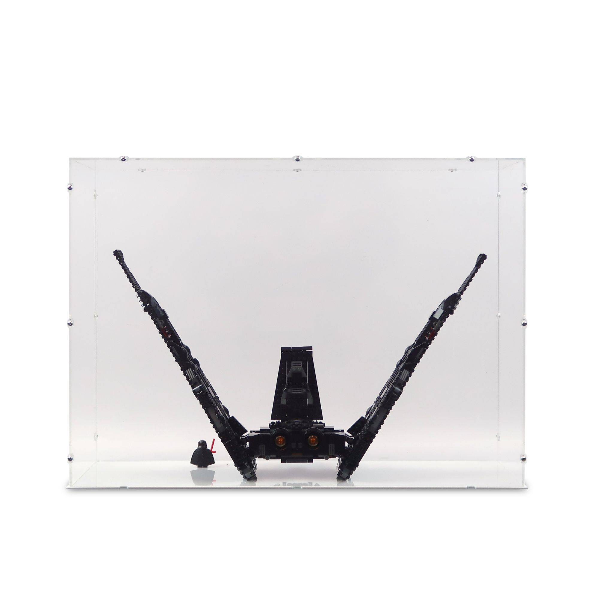 Kylo Ren's Shuttle Display Case & Stand for LEGO 75256