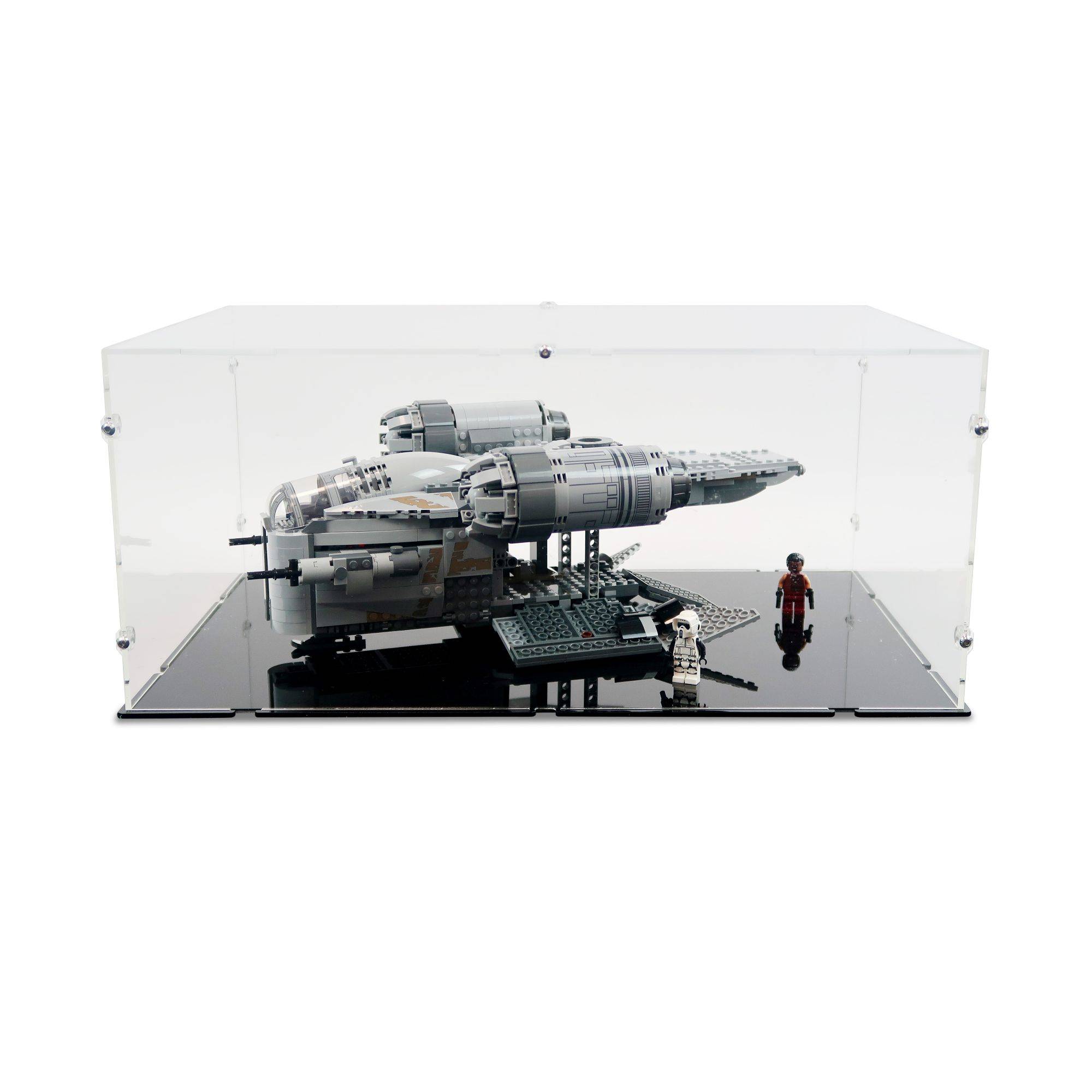 The Mandalorian Bounty Hunter Transport Display Case for LEGO 75292
