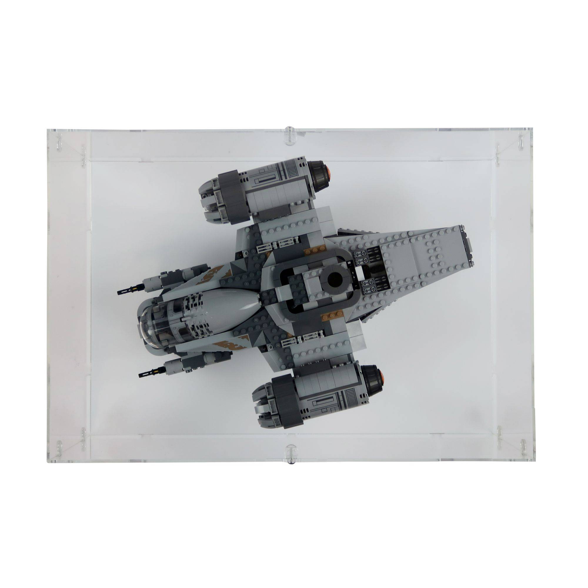 The Mandalorian Bounty Hunter Transport Display Case for LEGO 75292